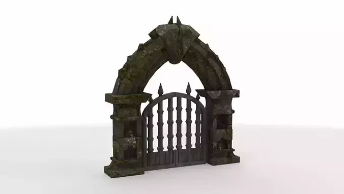 castle sculpted gate 04 