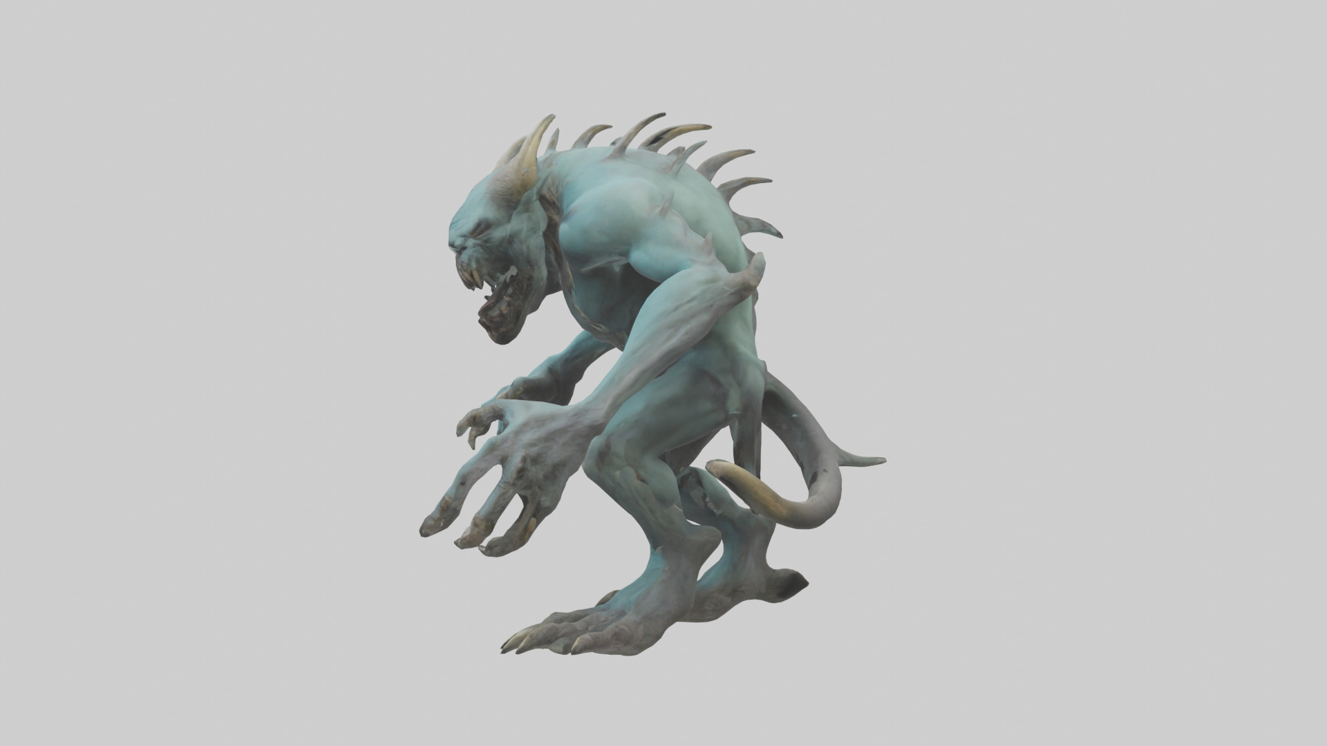 Necrotic Beast model Low-poly 3D model_12