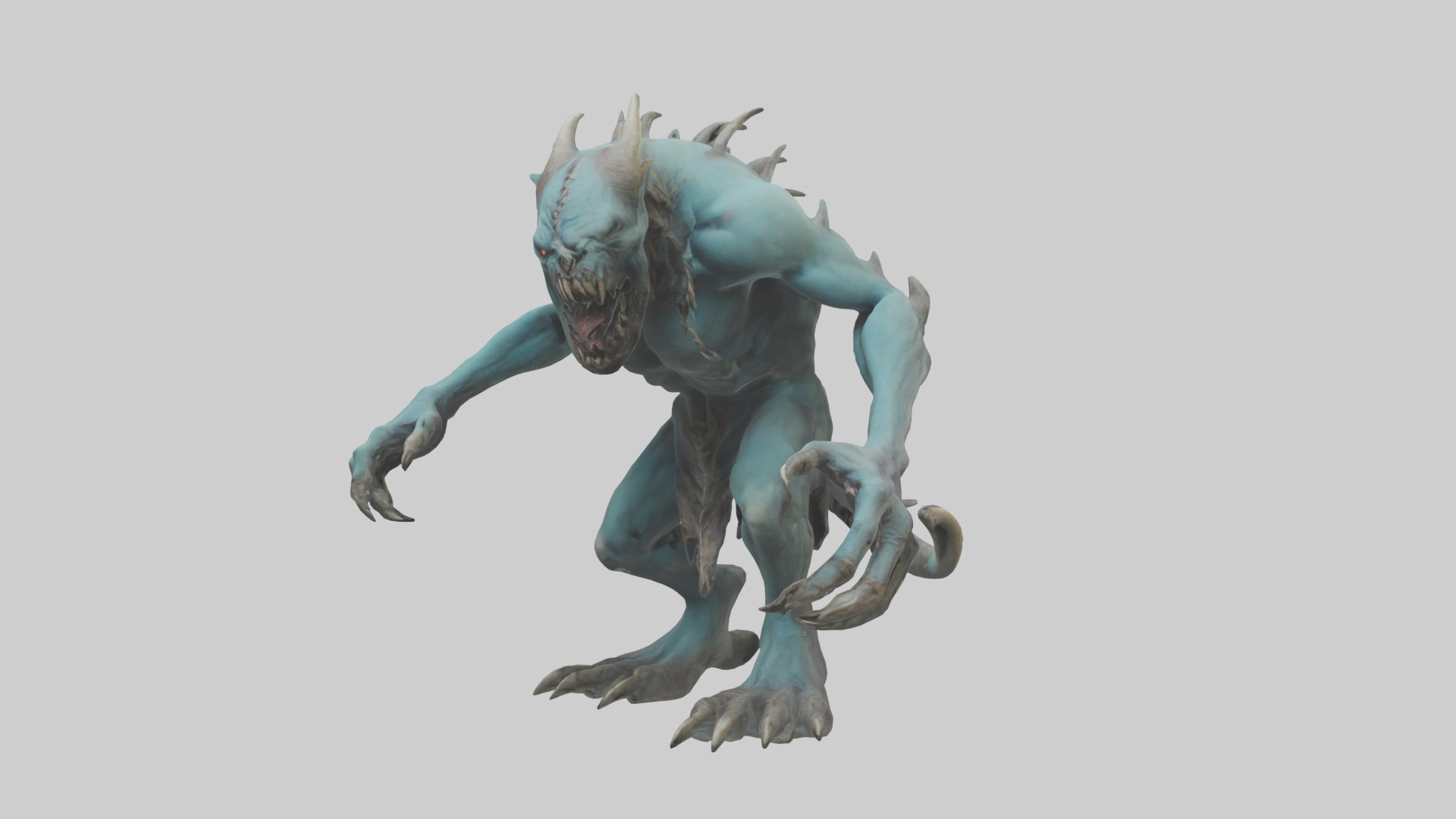 Necrotic Beast model Low-poly 3D model_8