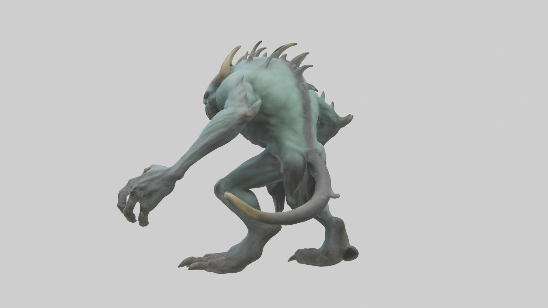 Necrotic Beast model Low-poly 3D model_1