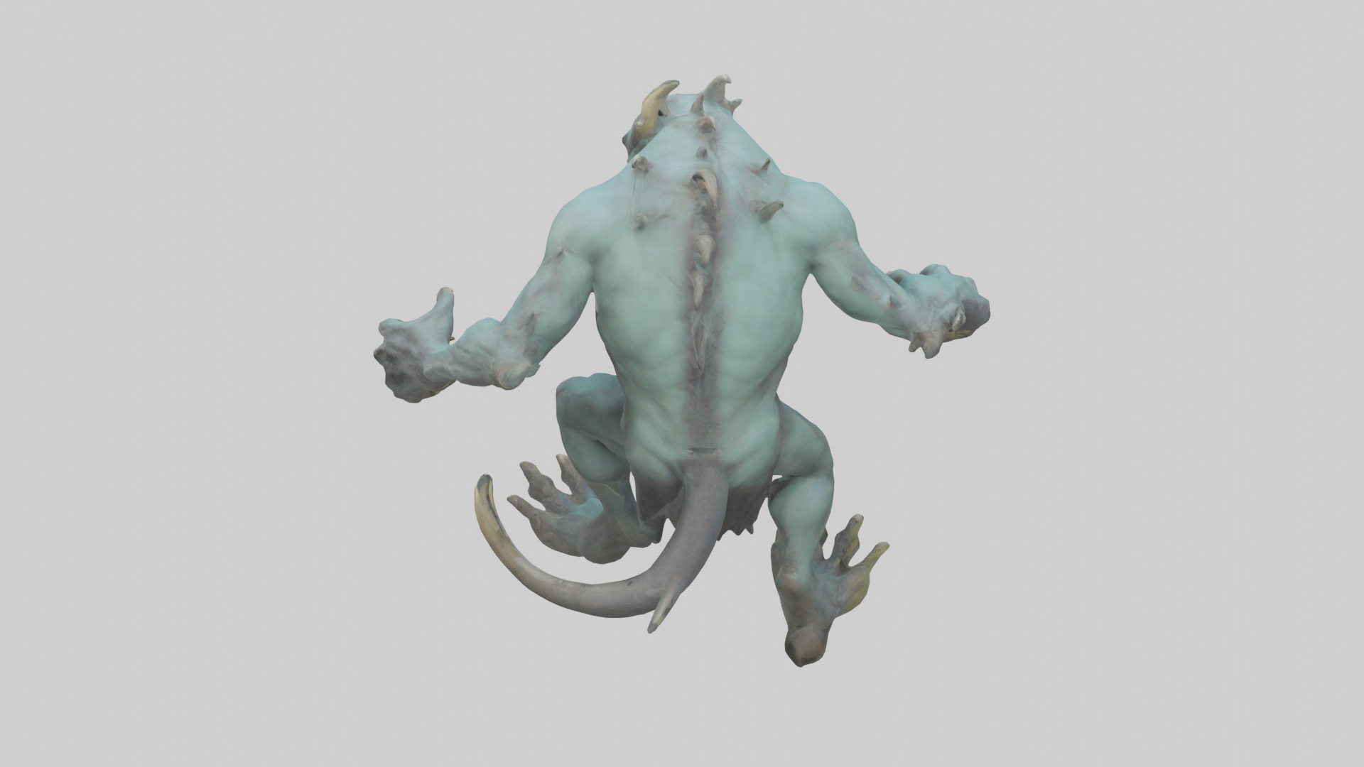 Necrotic Beast model Low-poly 3D model_15