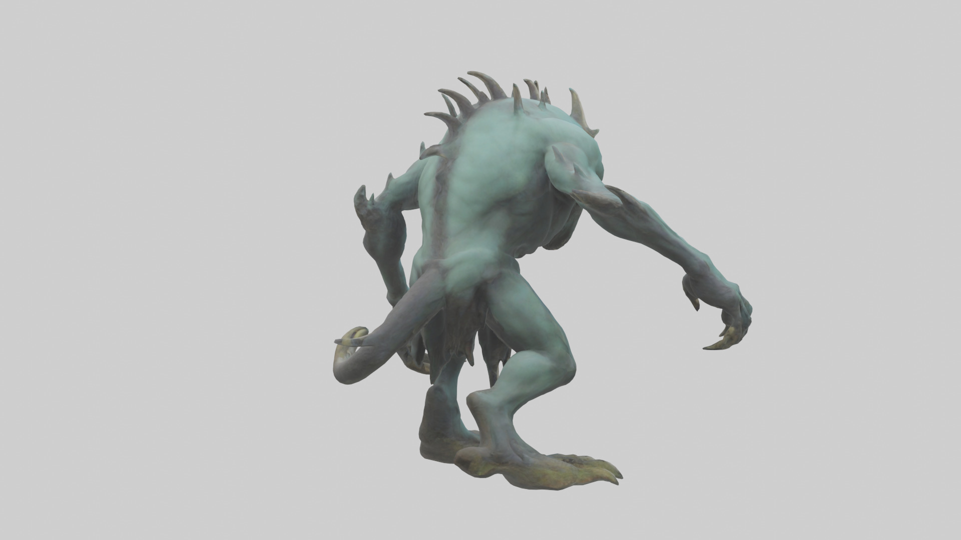 Necrotic Beast model Low-poly 3D model_2