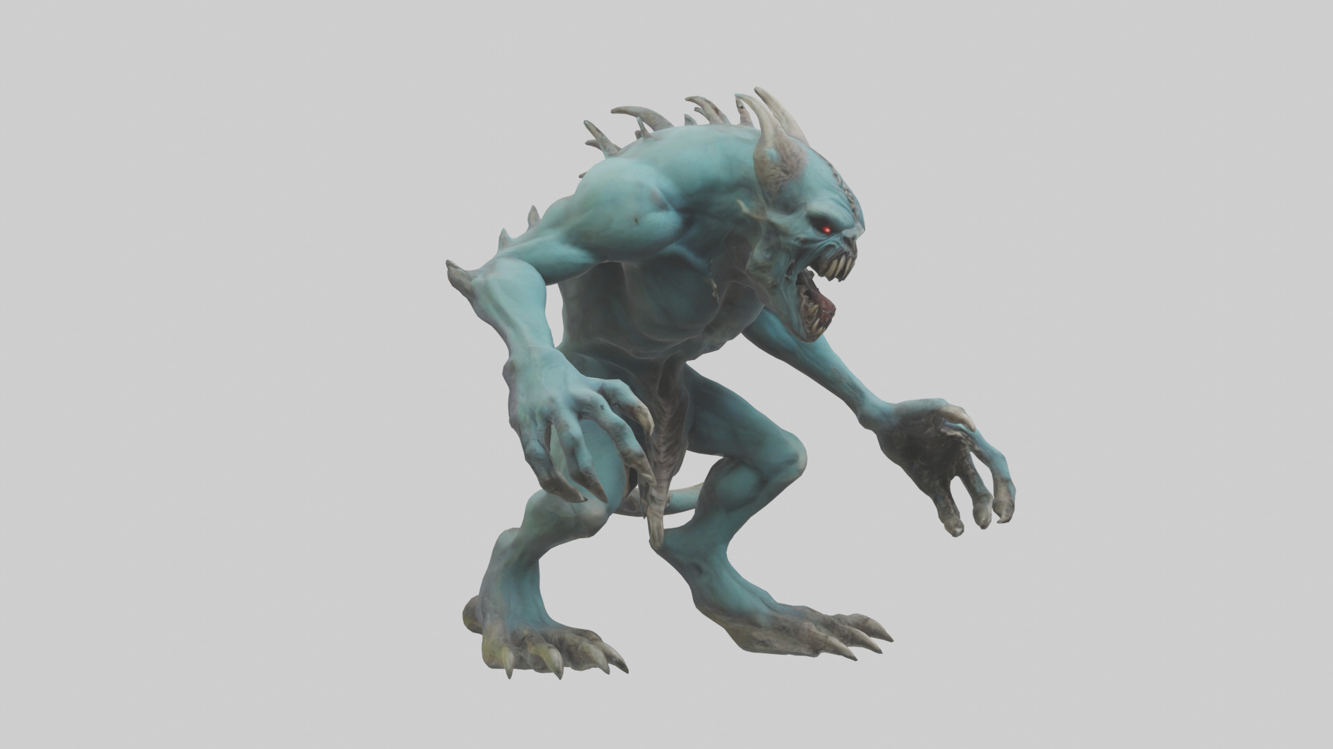 Necrotic Beast model Low-poly 3D model_11