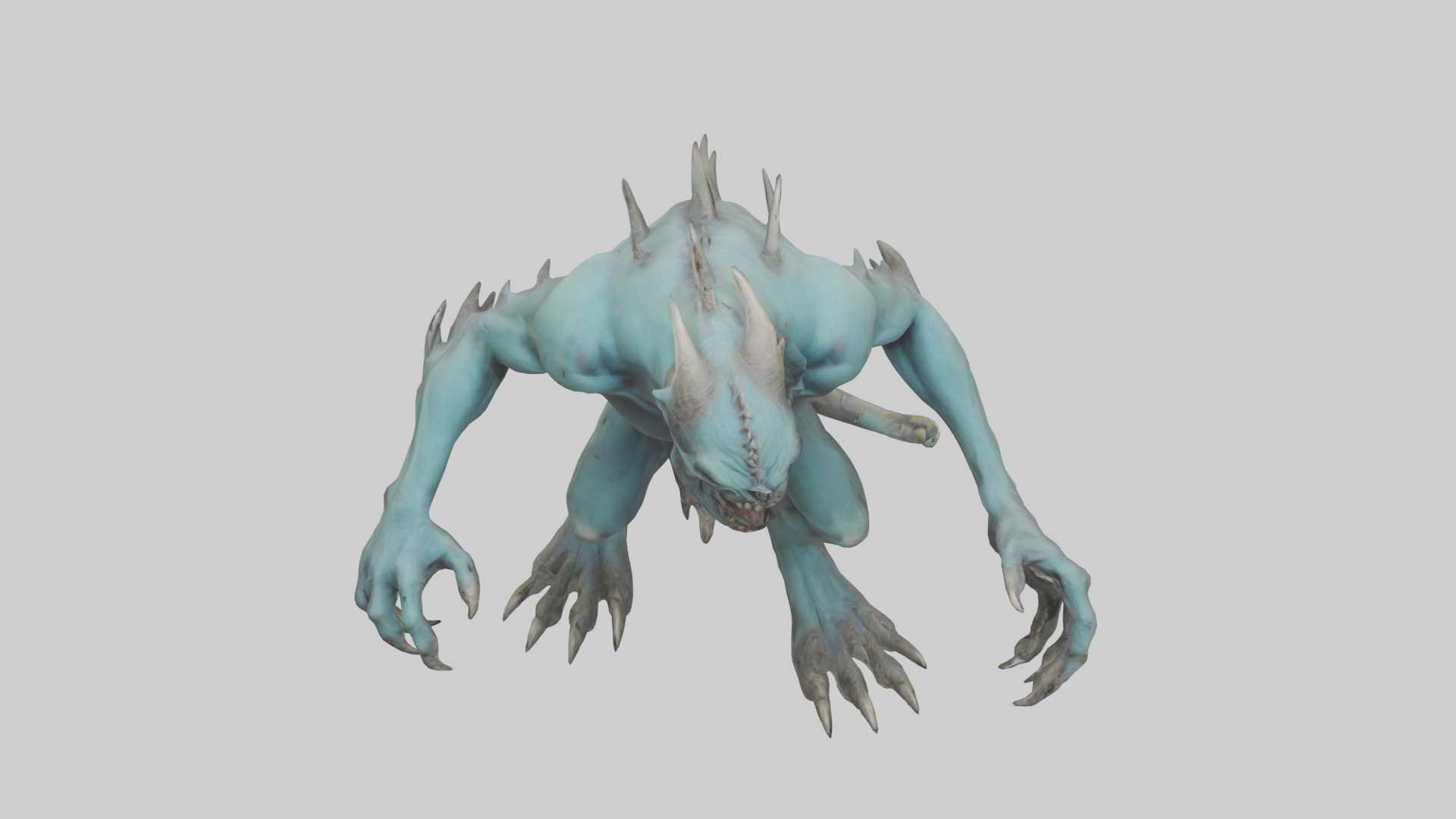 Necrotic Beast model Low-poly 3D model_16