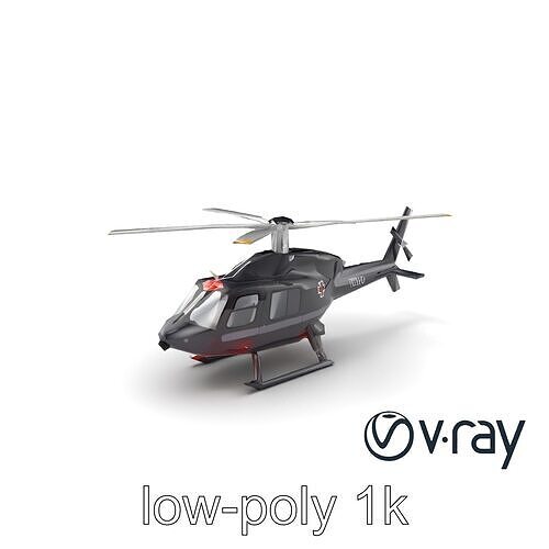 MidnightMedic EVAC Helicopter model pack Low-poly 3D model