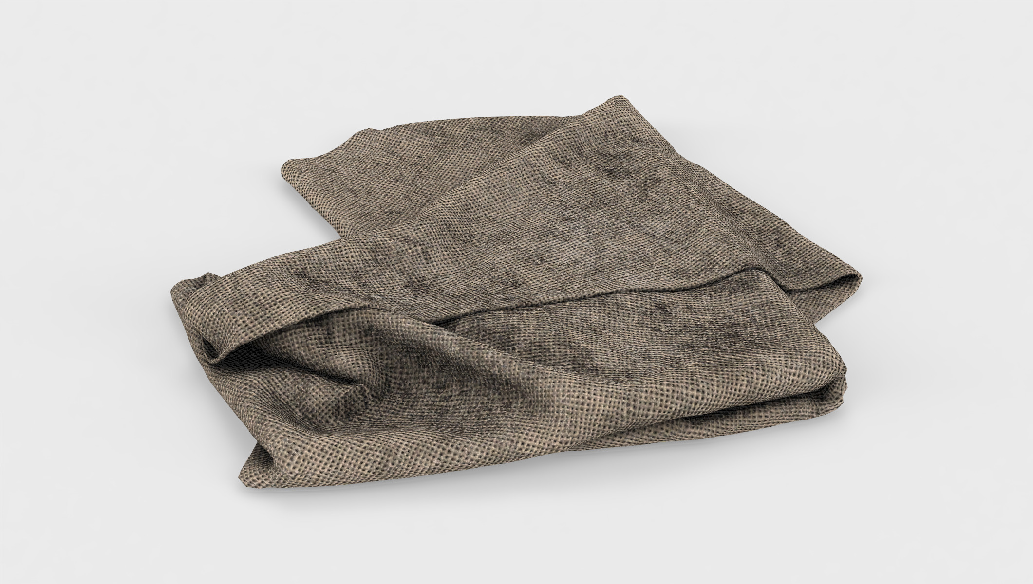 creased tarp 024  3D model_2