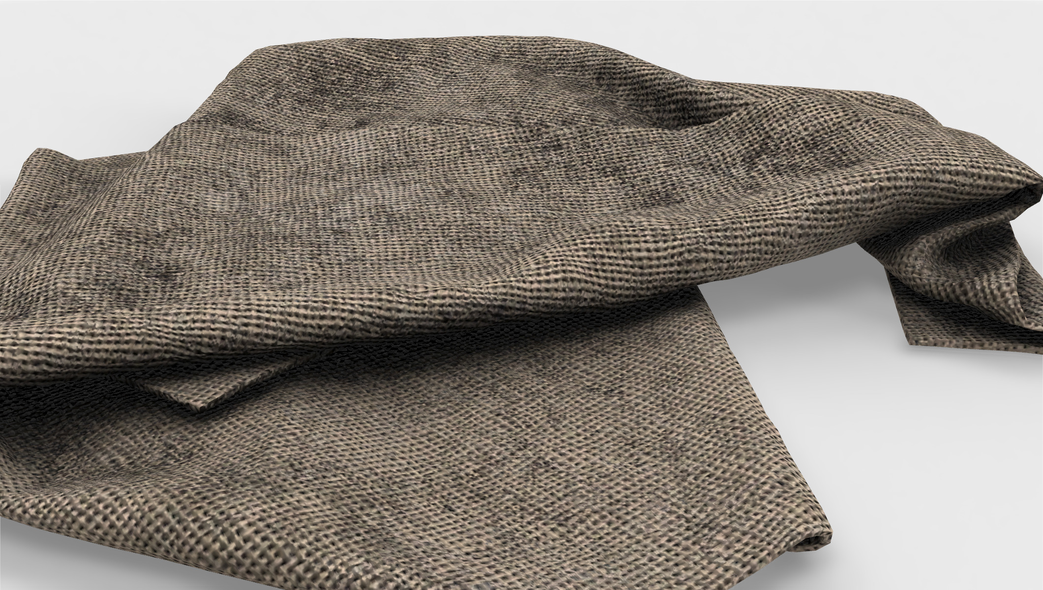 creased tarp 024  3D model_4