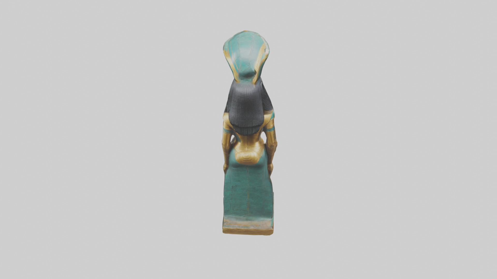 Nephthys statue model Low-poly 3D model_15