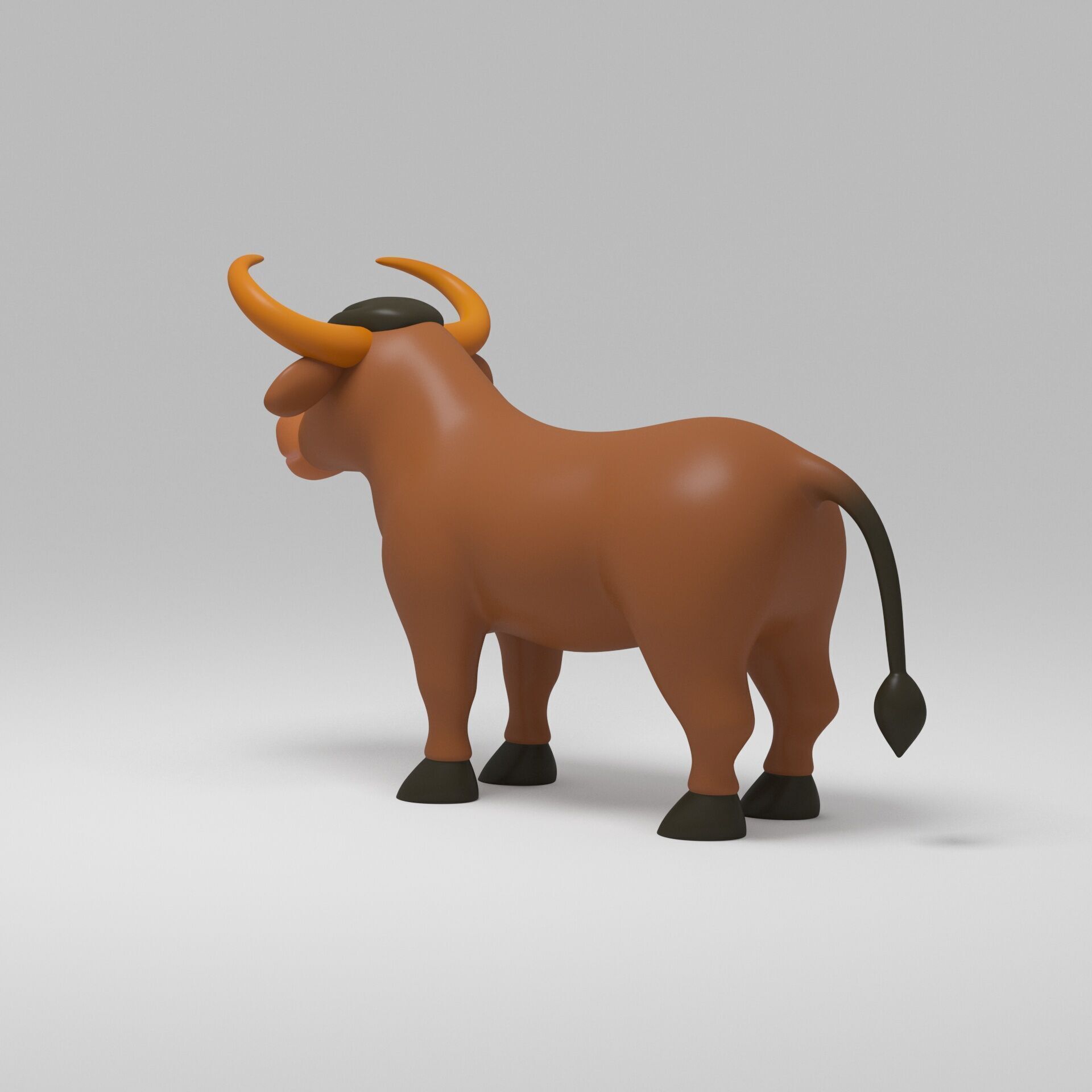 Cow Cartoon 3D model_5