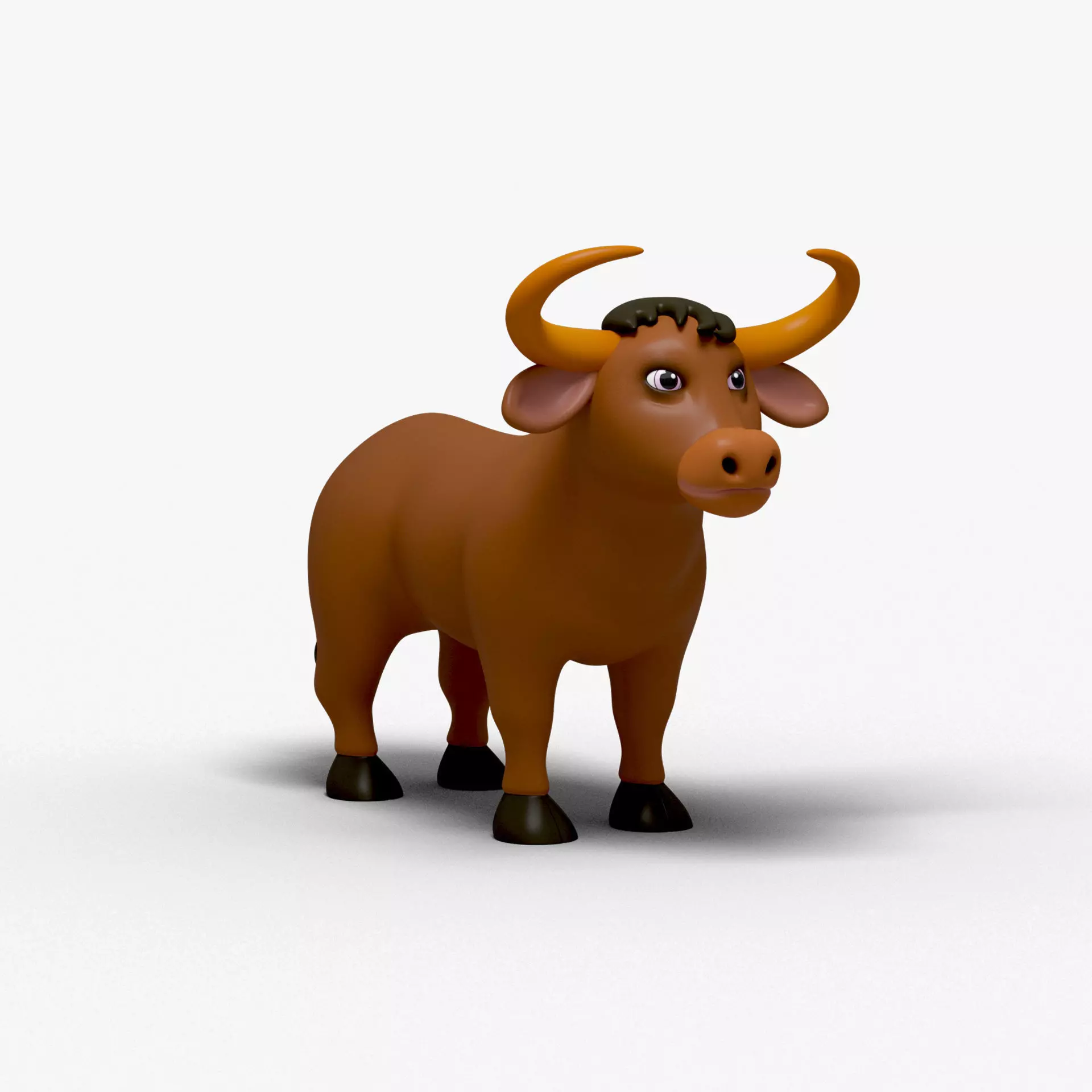 Cow Cartoon 3D model_0