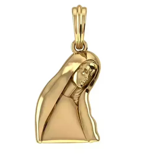 mary pendant 3D print model