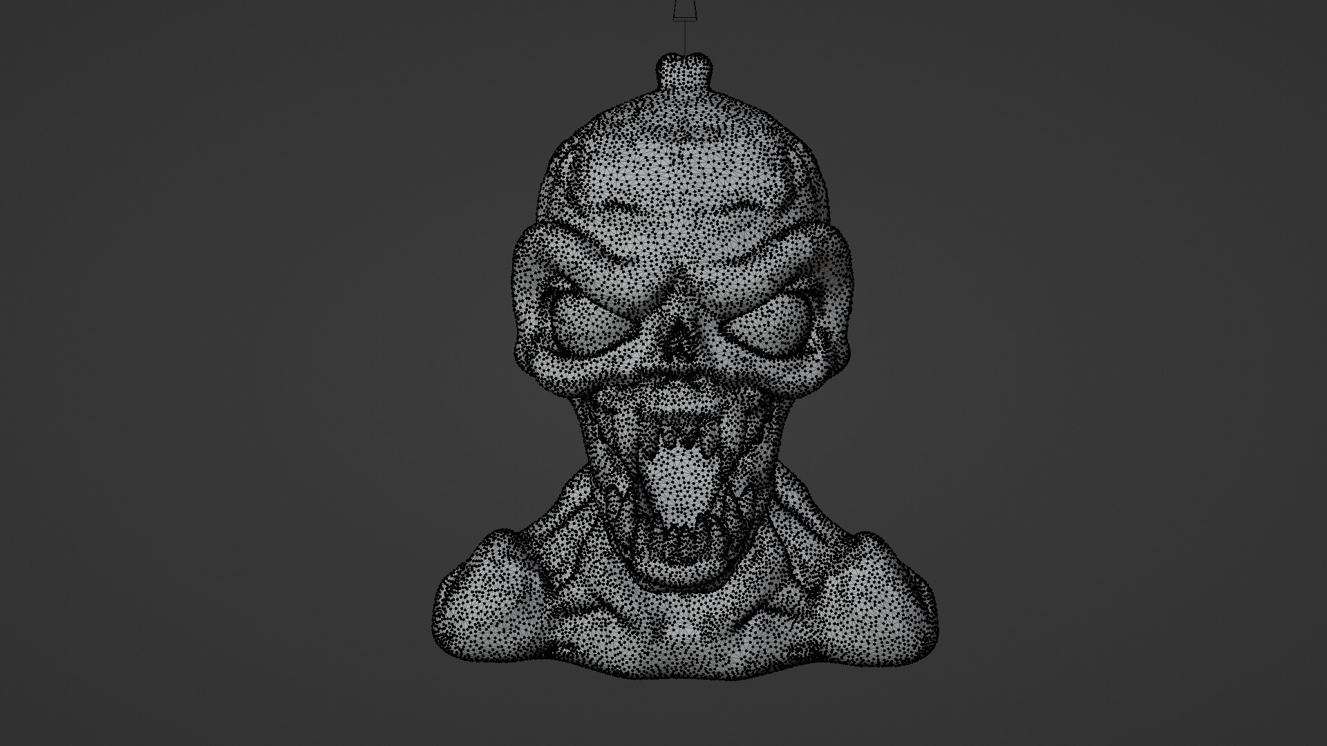 monster head Low-poly 3D model_7