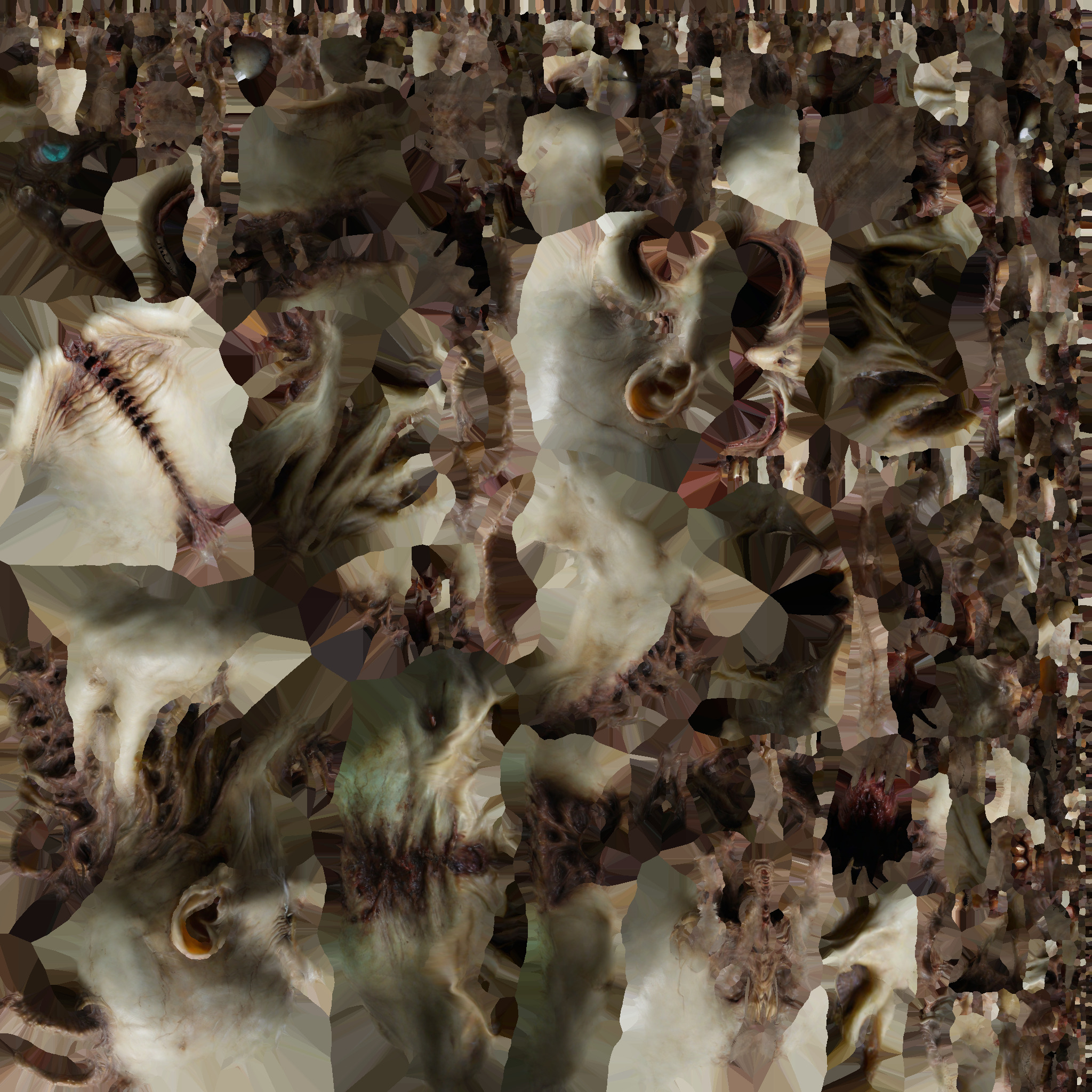 monster head Low-poly 3D model_8