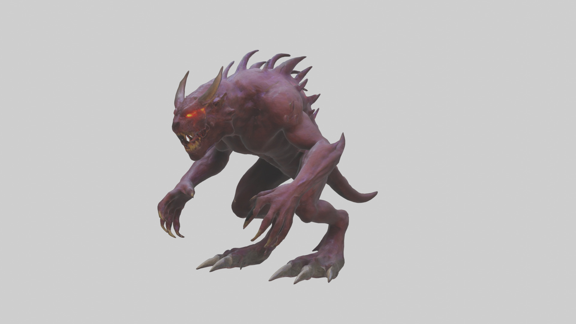 Nether Beast model Low-poly 3D model_10