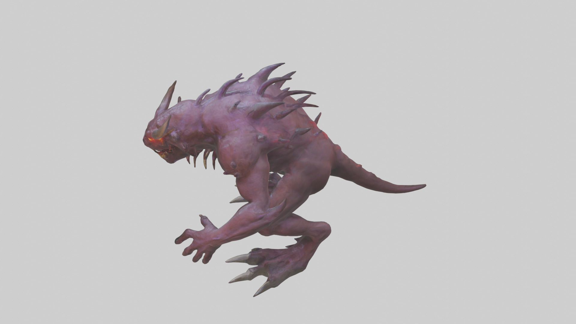 Nether Beast model Low-poly 3D model_17