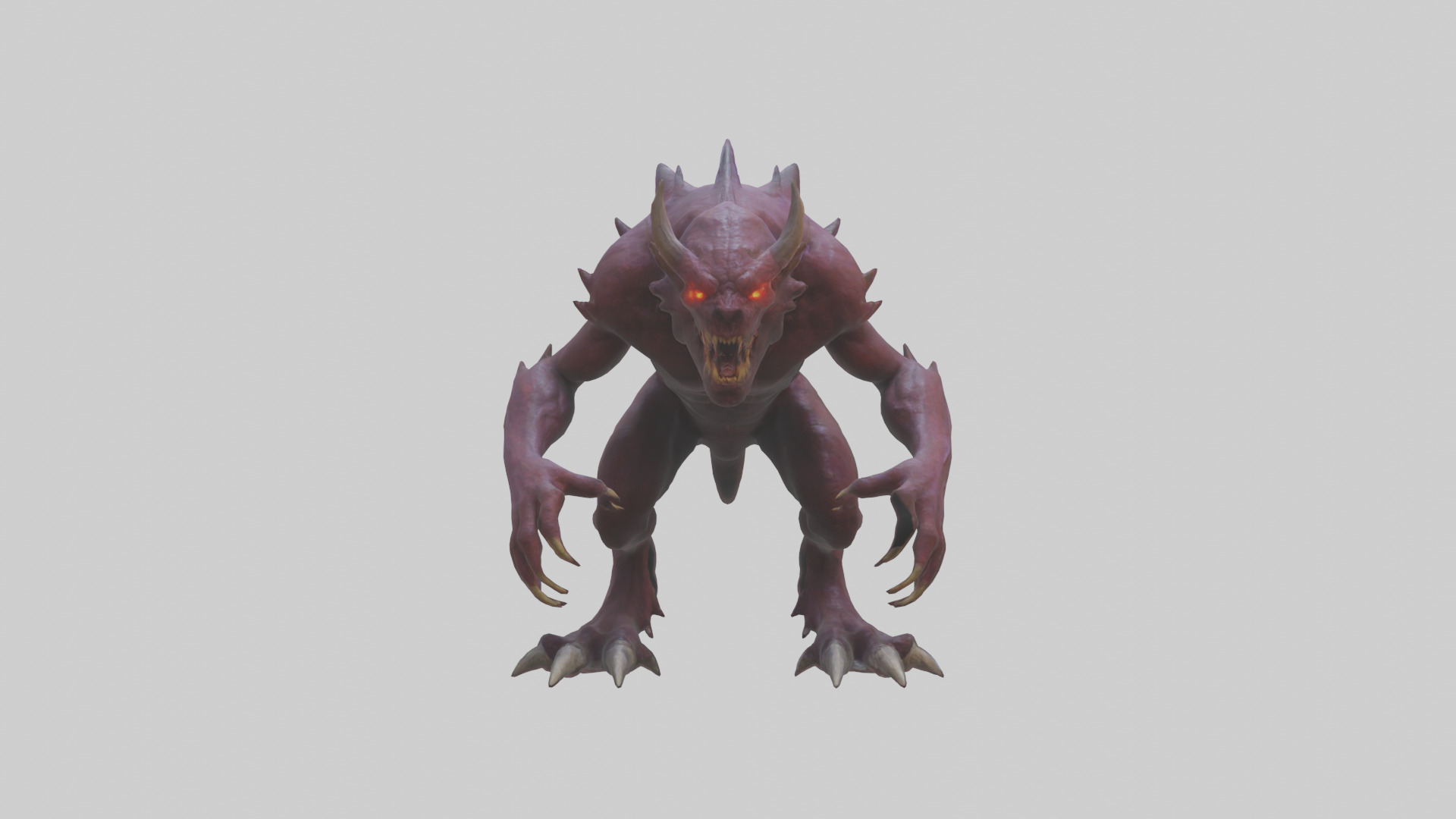 Nether Beast model Low-poly 3D model_9
