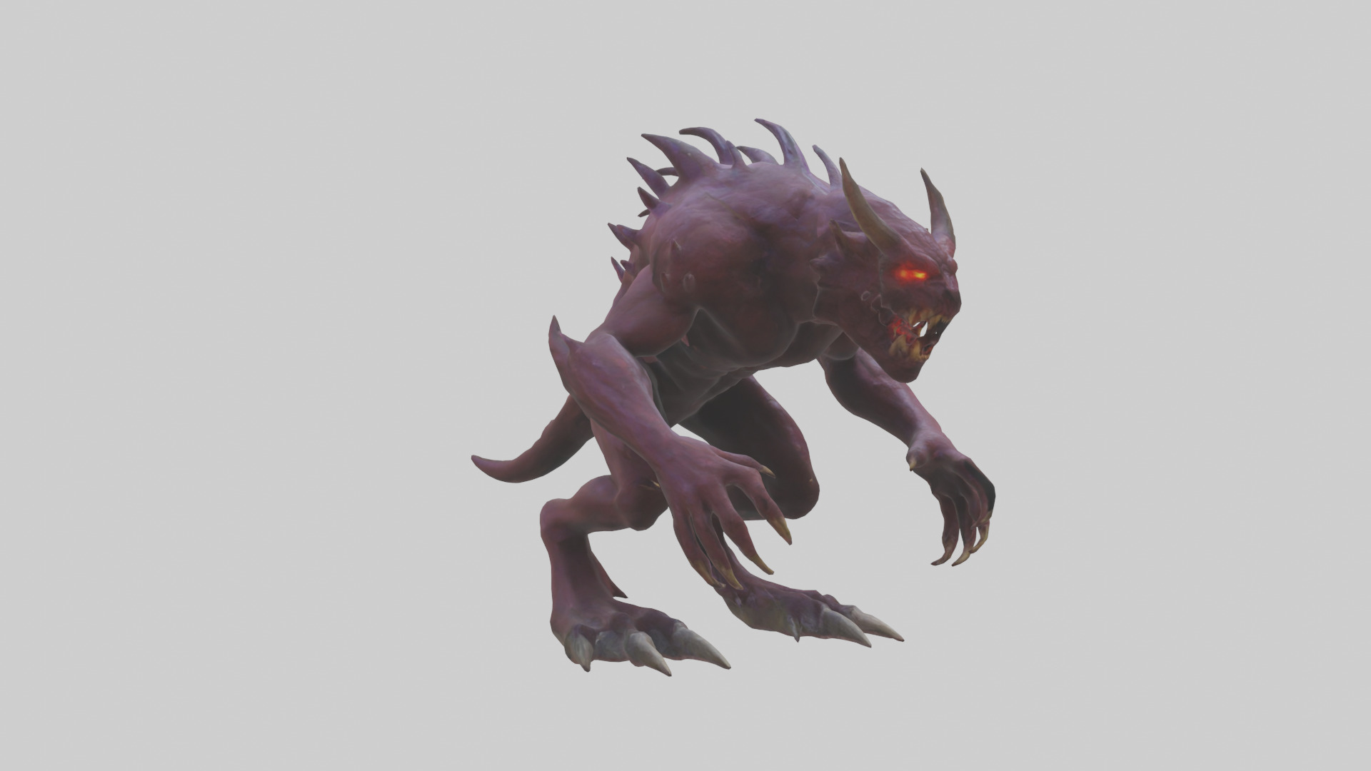 Nether Beast model Low-poly 3D model_11