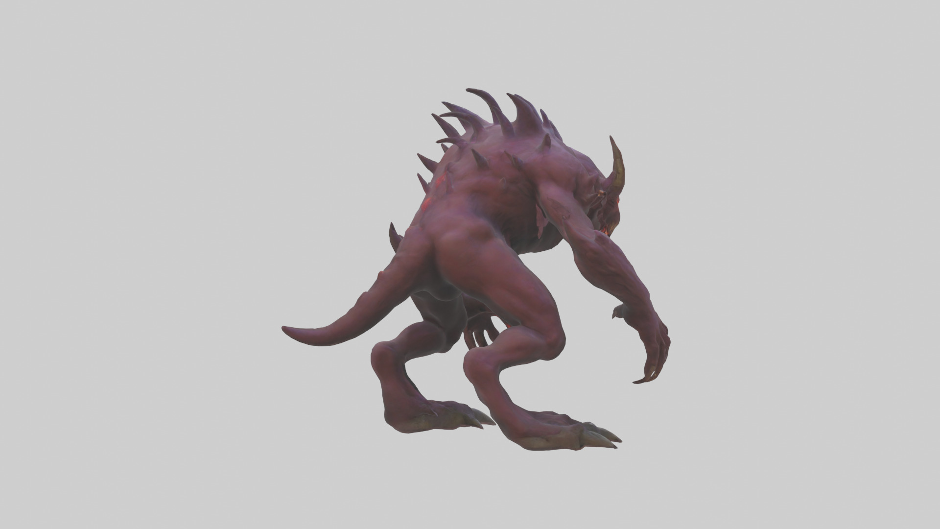 Nether Beast model Low-poly 3D model_2