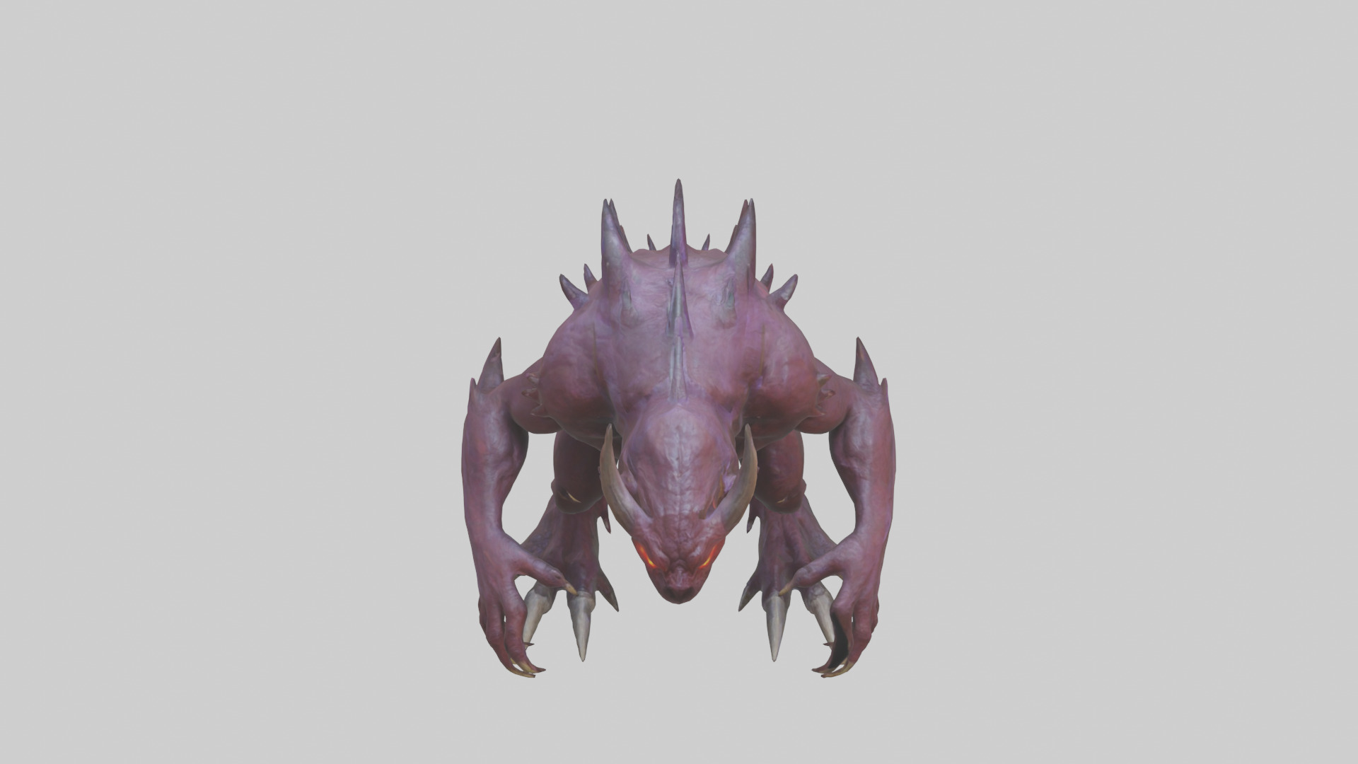 Nether Beast model Low-poly 3D model_16