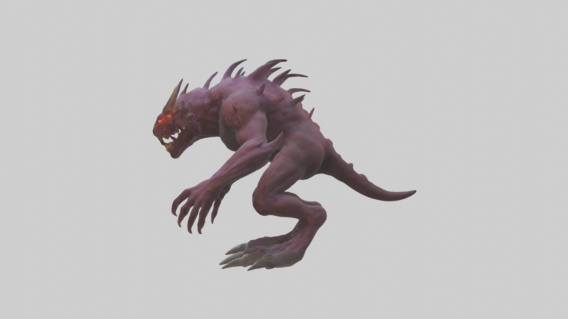 Nether Beast model Low-poly 3D model_12