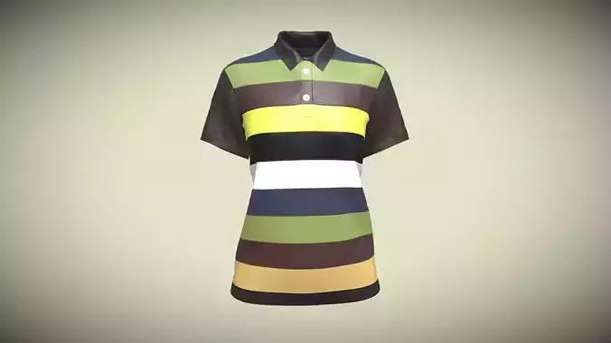 Ladies Polo Tops In Low Poly