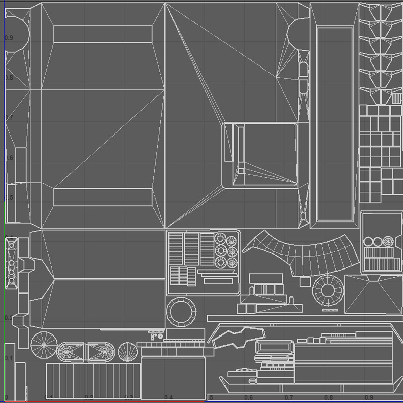 Cassette player Low-poly 3D model_6