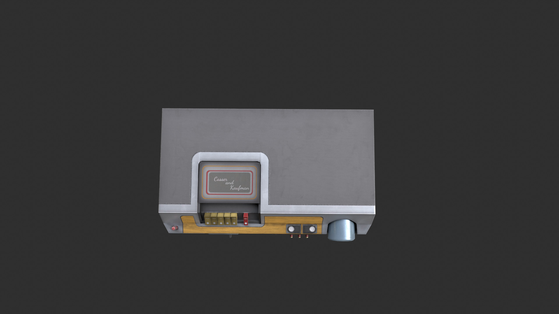 Cassette player Low-poly 3D model_5