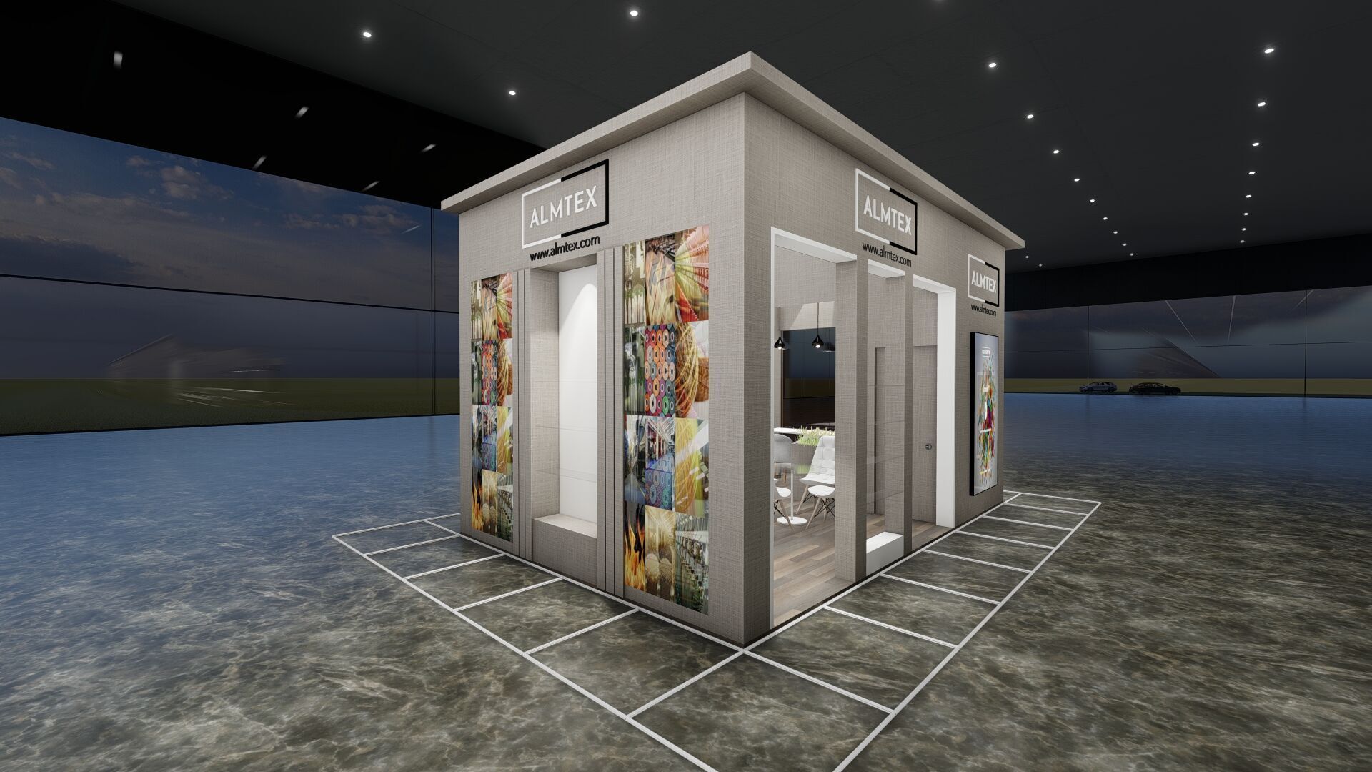 6x5 Exhibition Booth 3D model_2