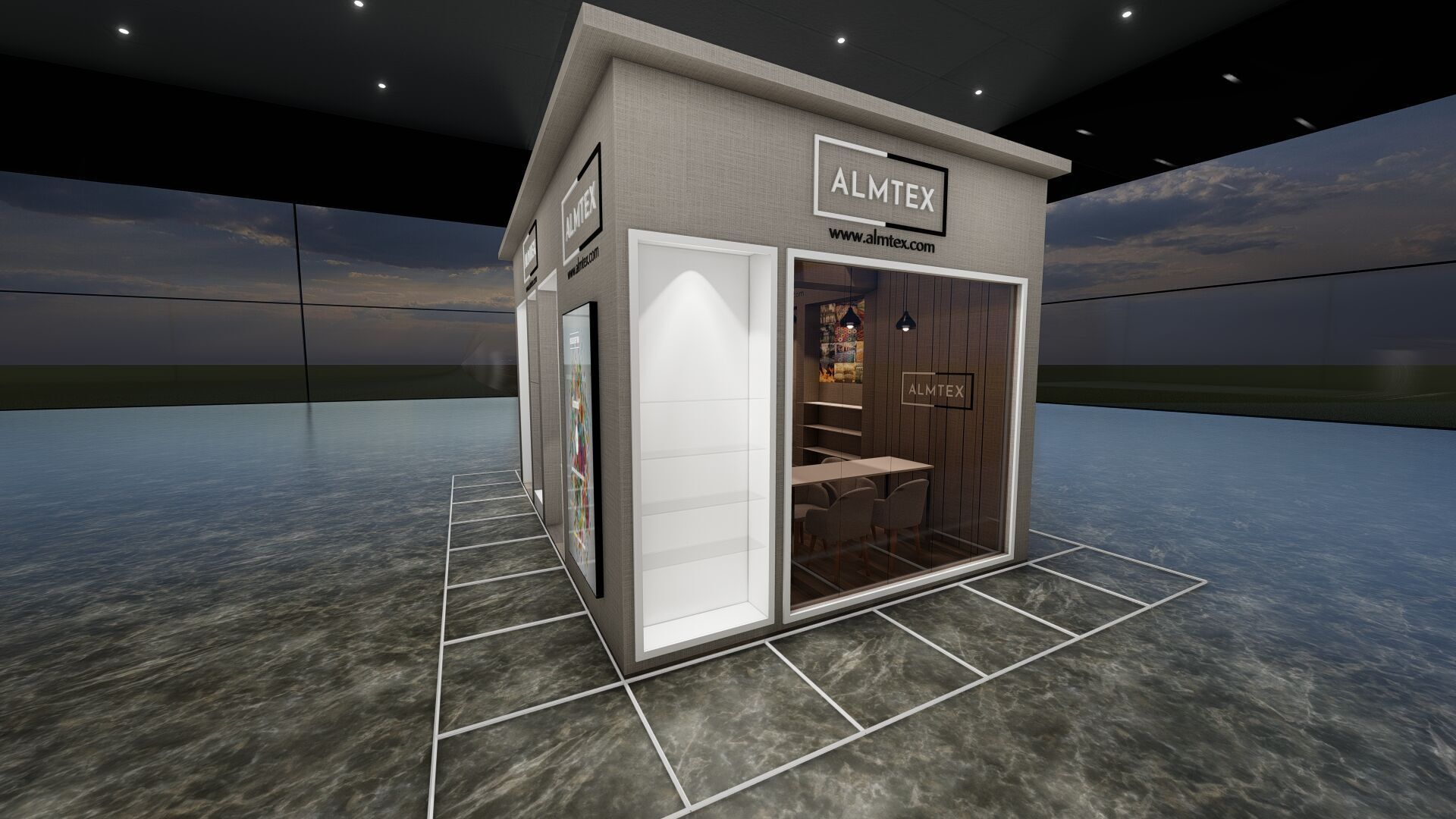 6x5 Exhibition Booth 3D model_4