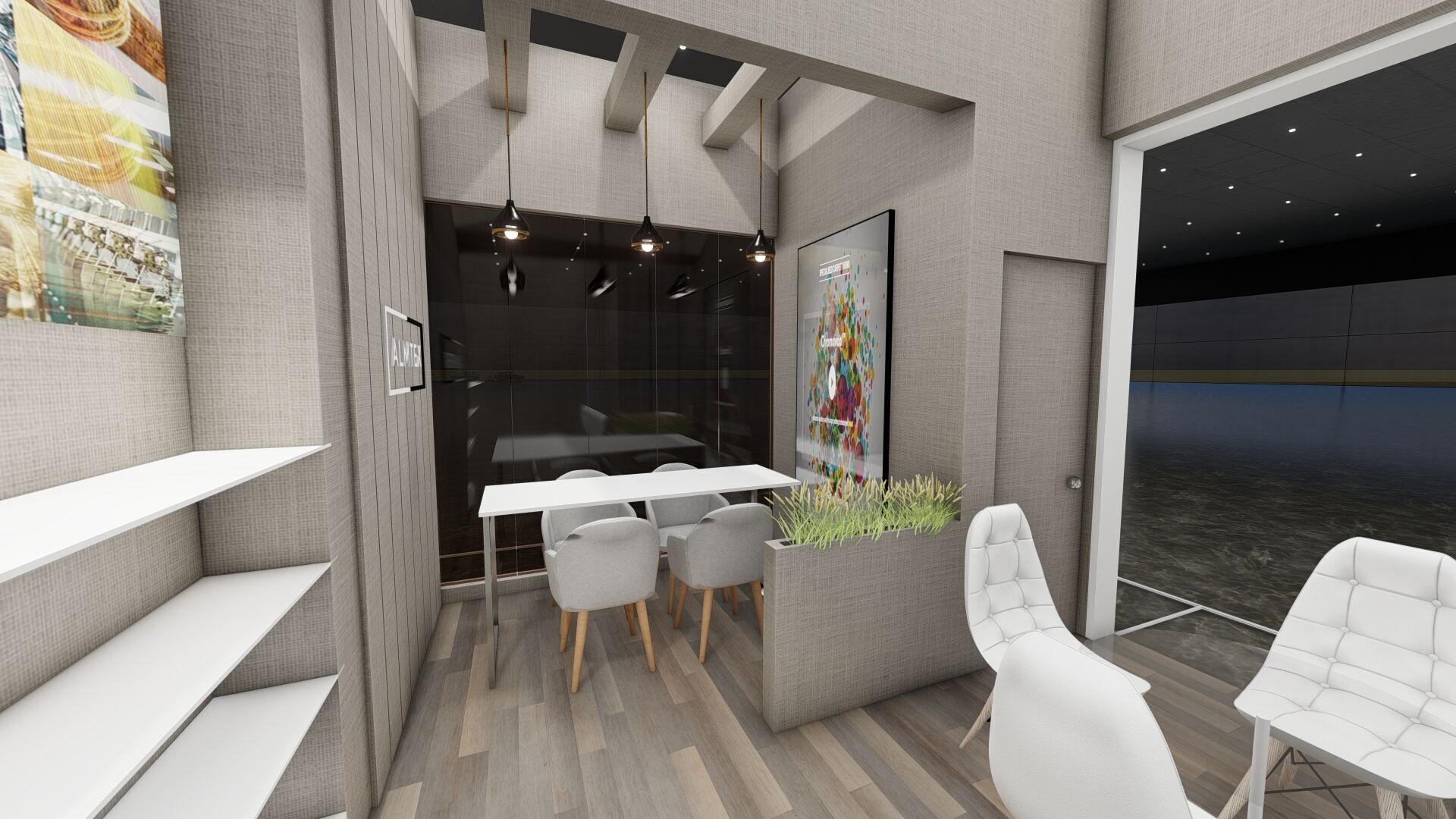 6x5 Exhibition Booth 3D model_7