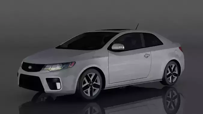 KIA Forte Koup SX Low-poly 3D model