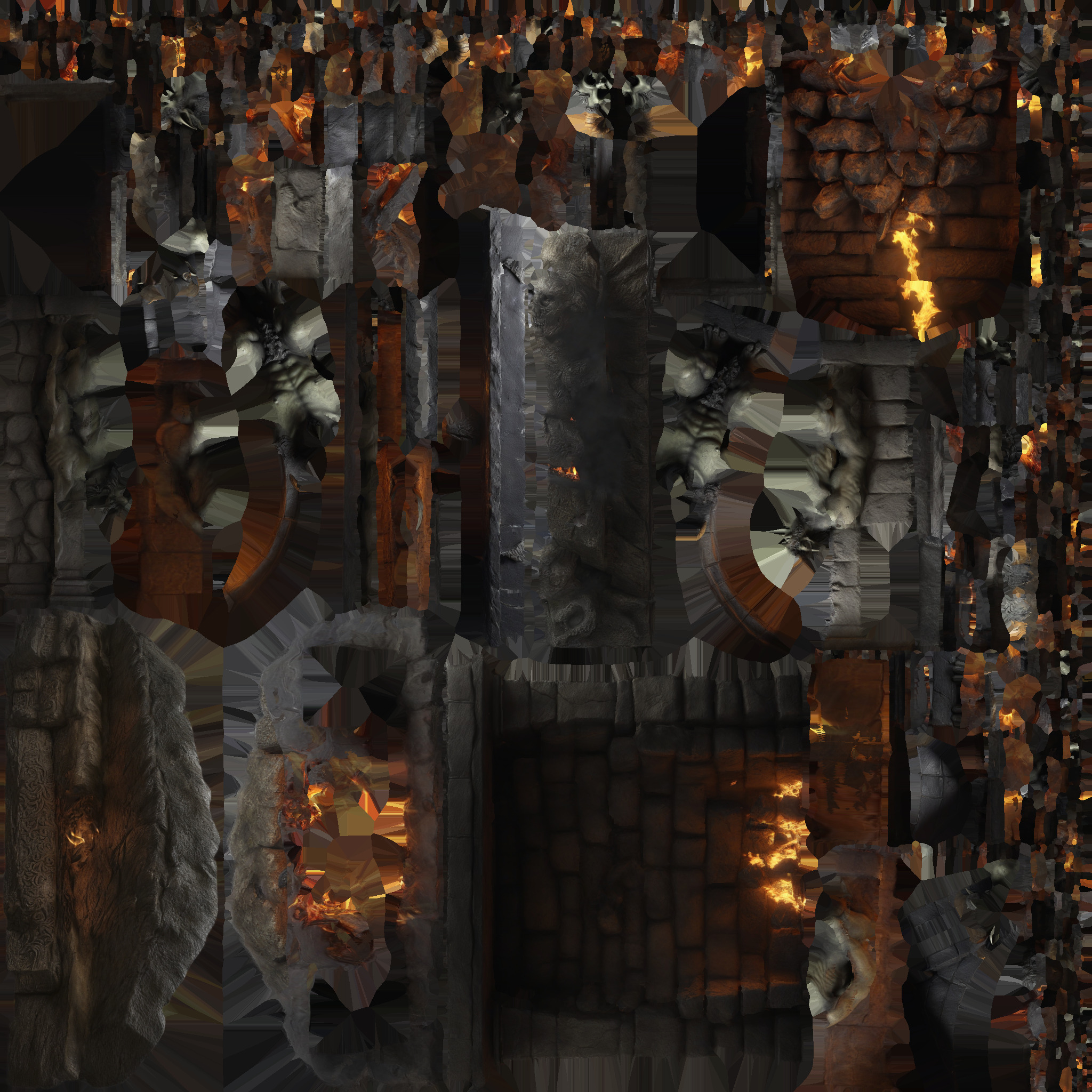 Evil heater Low-poly 3D model_8