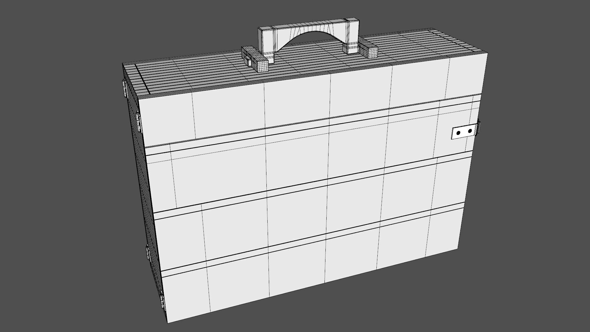 Grenade Case WW2 Low-poly 3D model_9