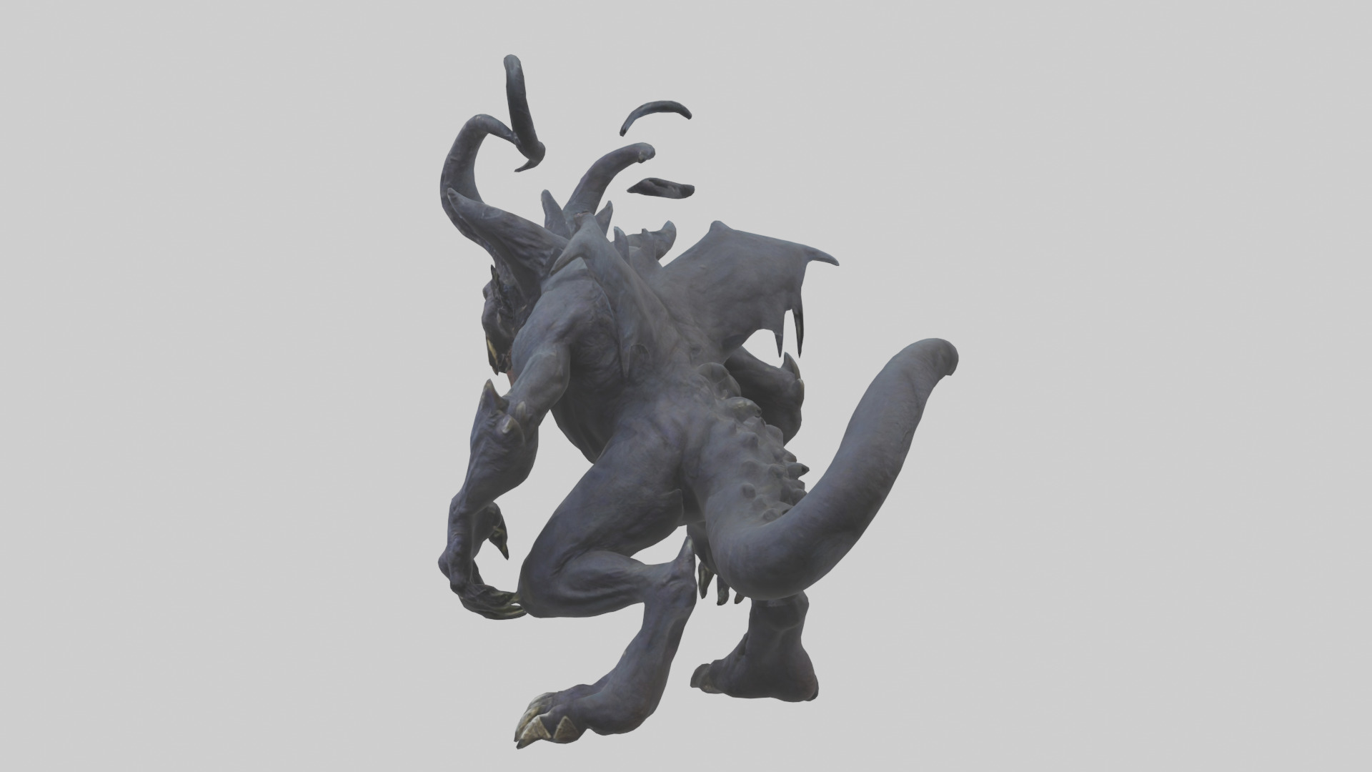 Nightmare beast model Low-poly 3D model_1