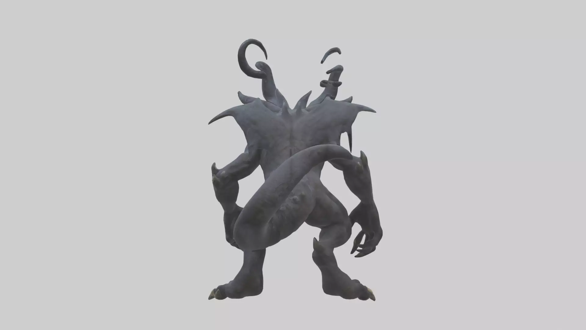 Nightmare beast model Low-poly 3D model_0