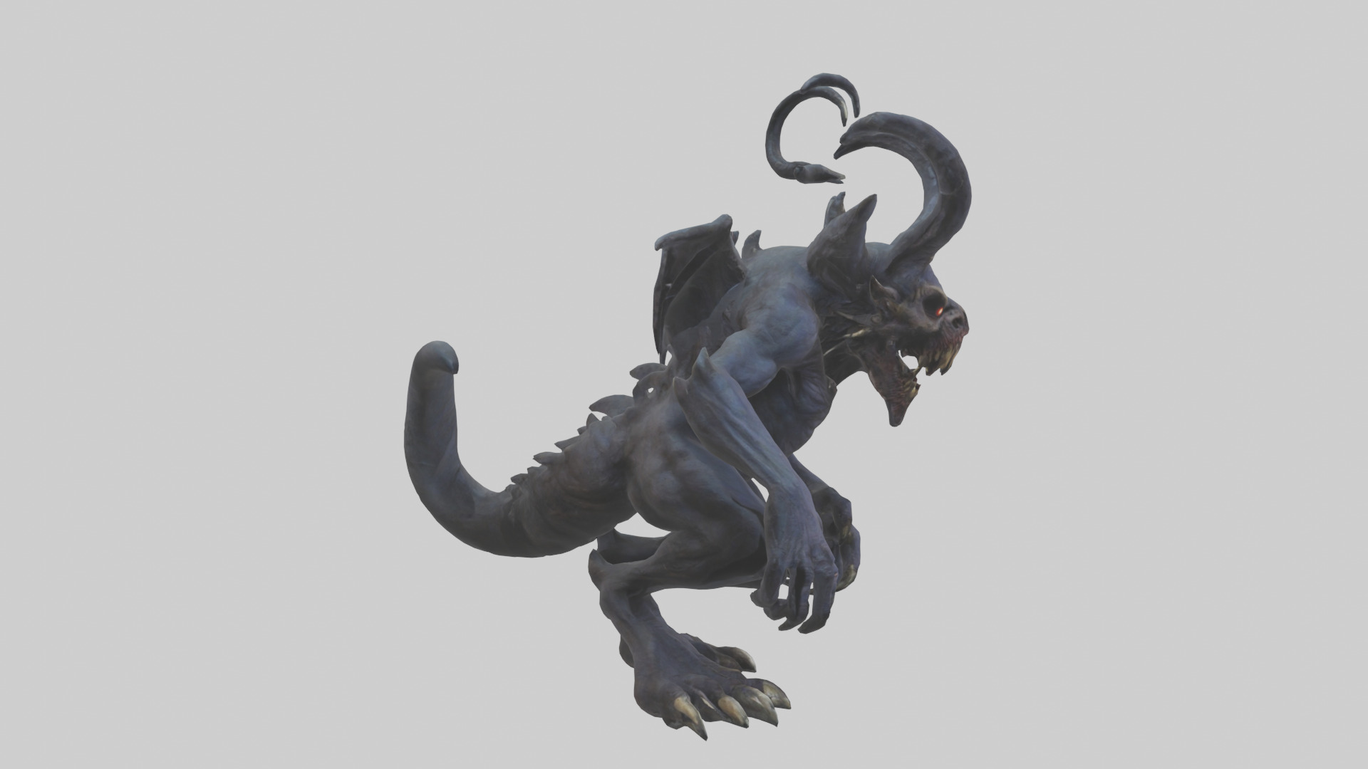 Nightmare beast model Low-poly 3D model_13