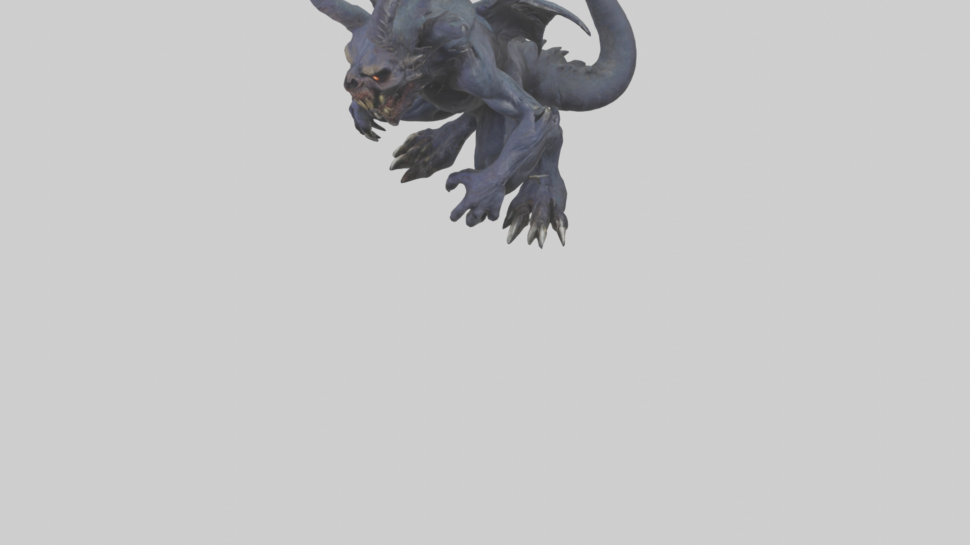 Nightmare beast model Low-poly 3D model_5