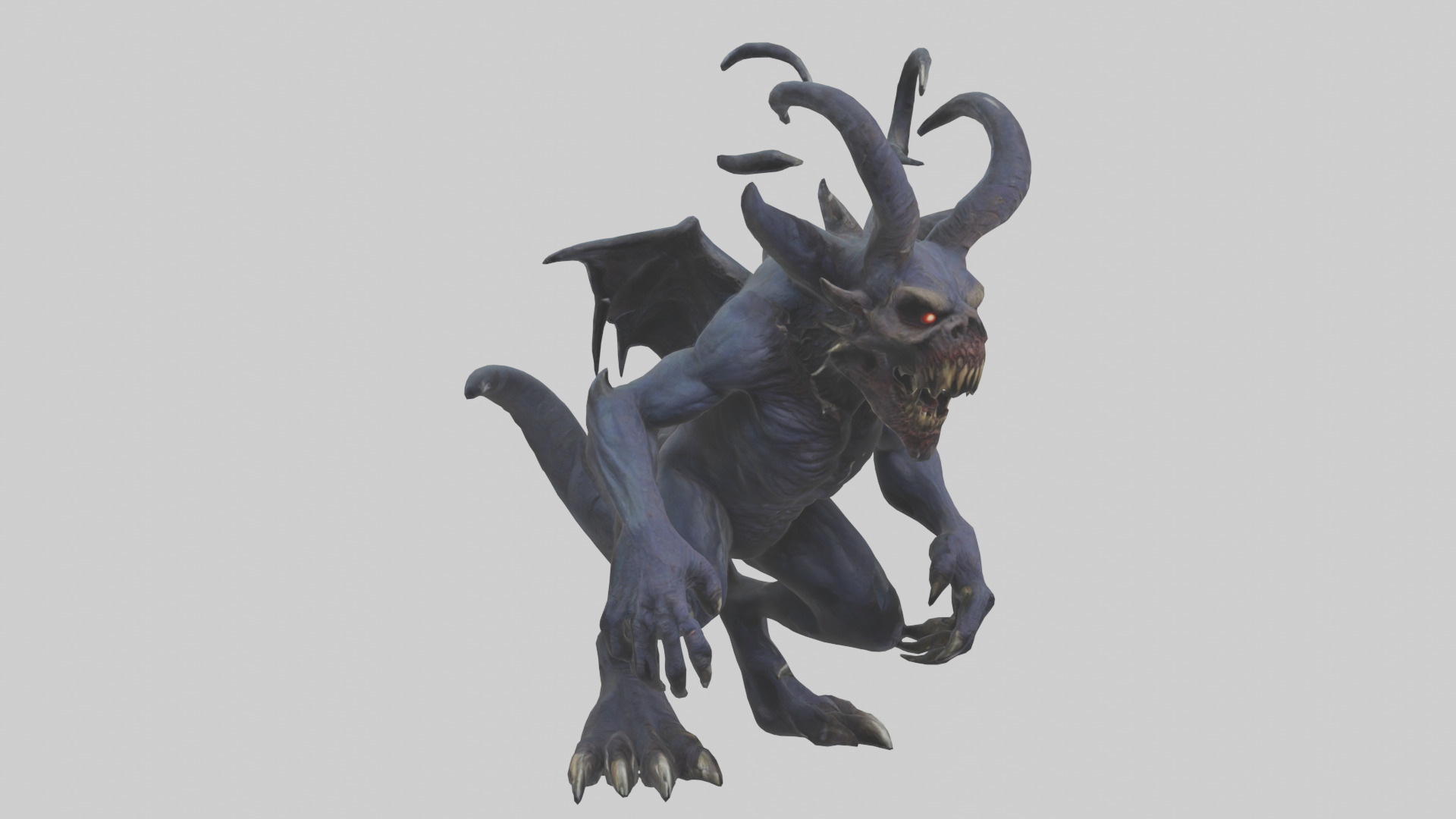 Nightmare beast model Low-poly 3D model_11