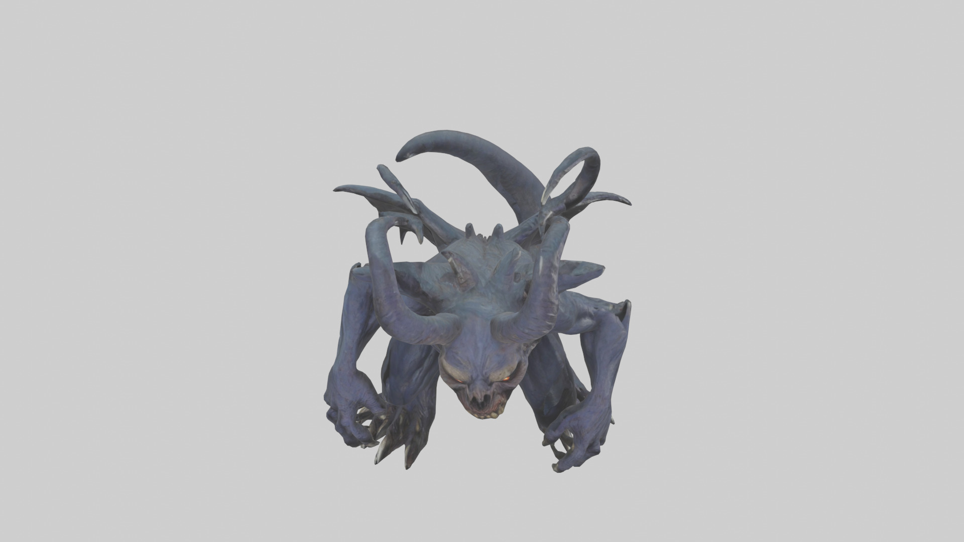 Nightmare beast model Low-poly 3D model_16