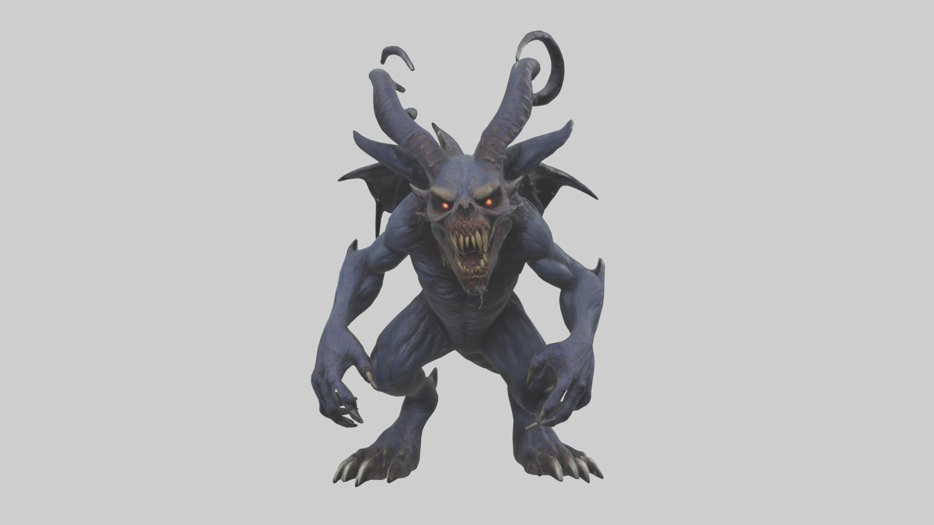 Nightmare beast model Low-poly 3D model_9