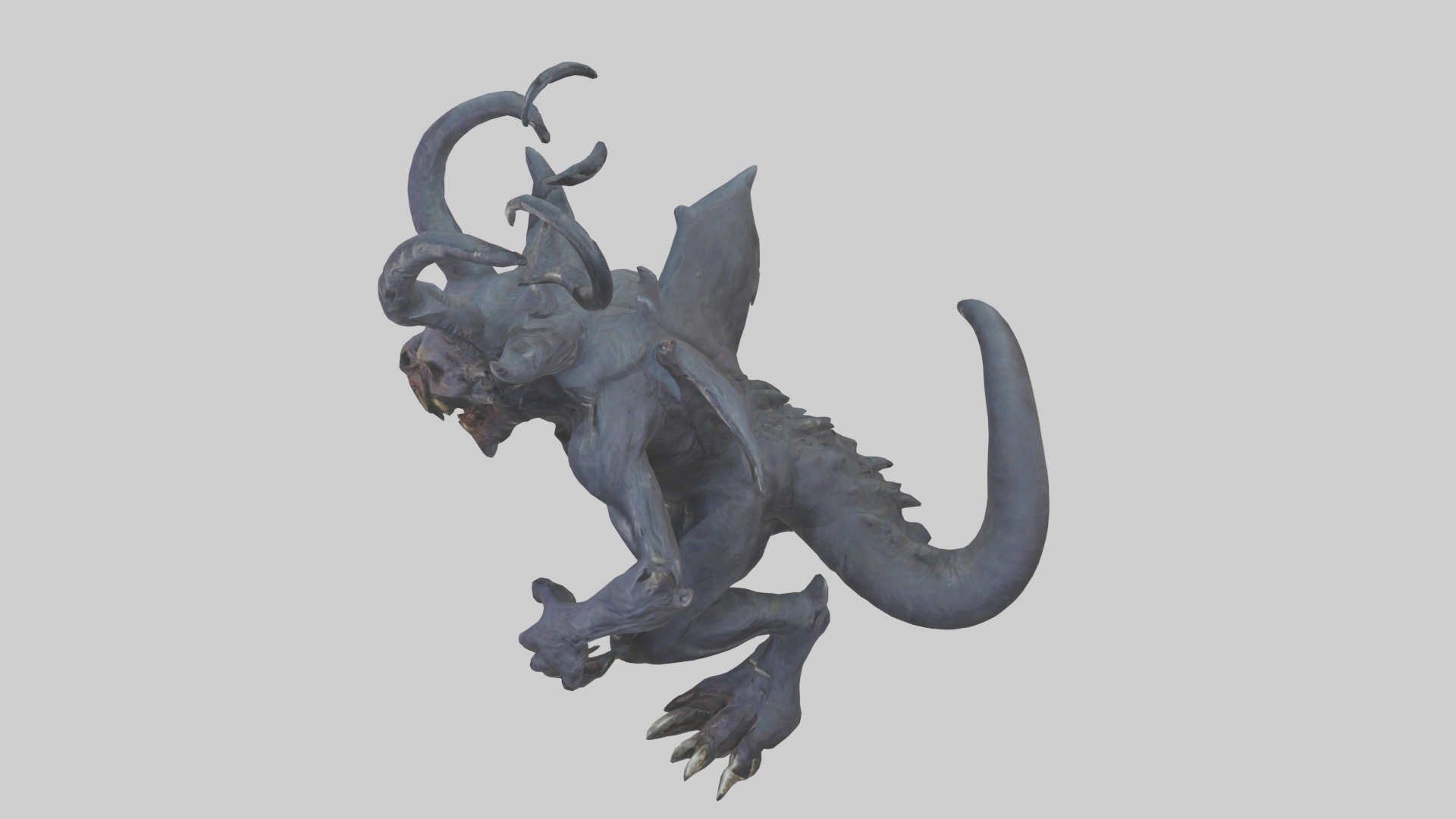 Nightmare beast model Low-poly 3D model_17