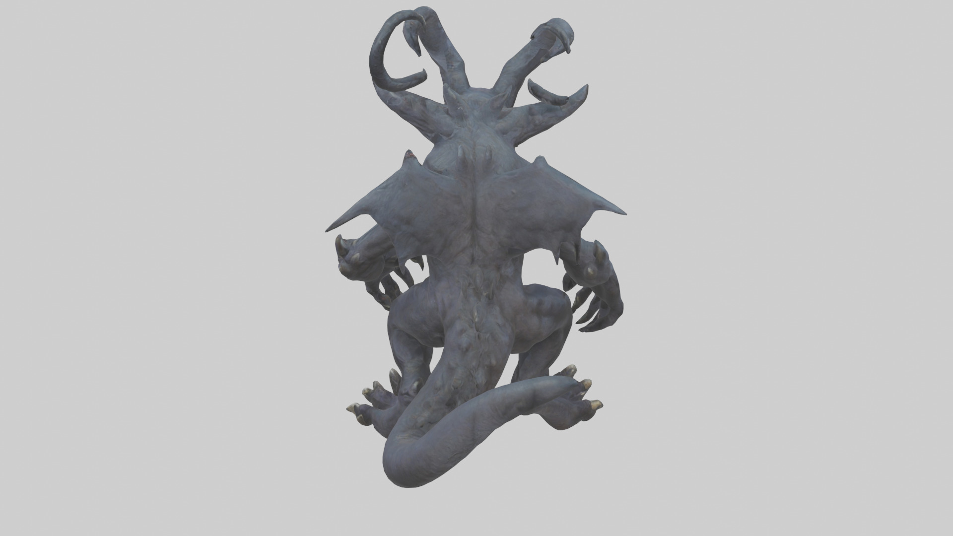 Nightmare beast model Low-poly 3D model_15
