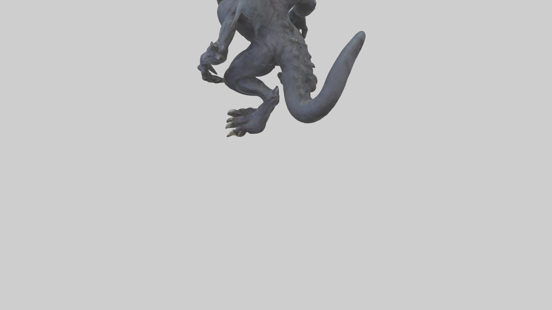Nightmare beast model Low-poly 3D model_3