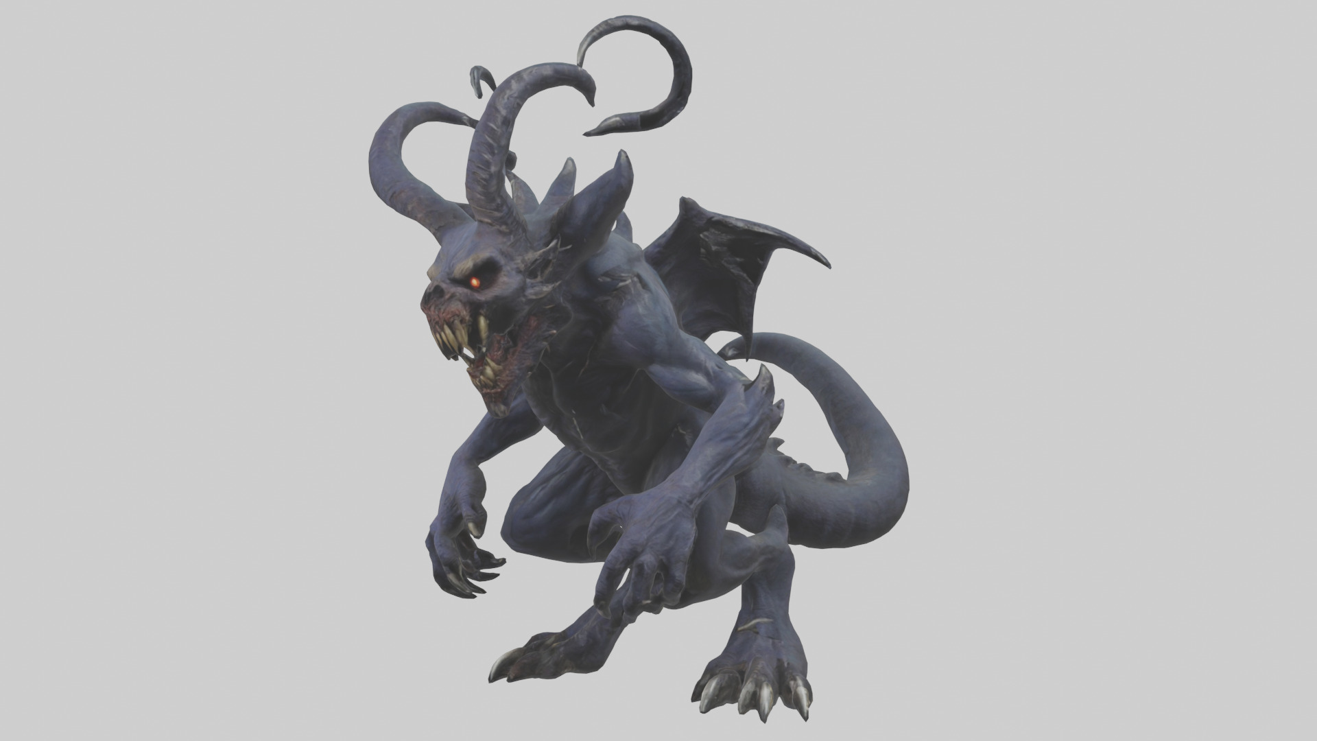 Nightmare beast model Low-poly 3D model_8