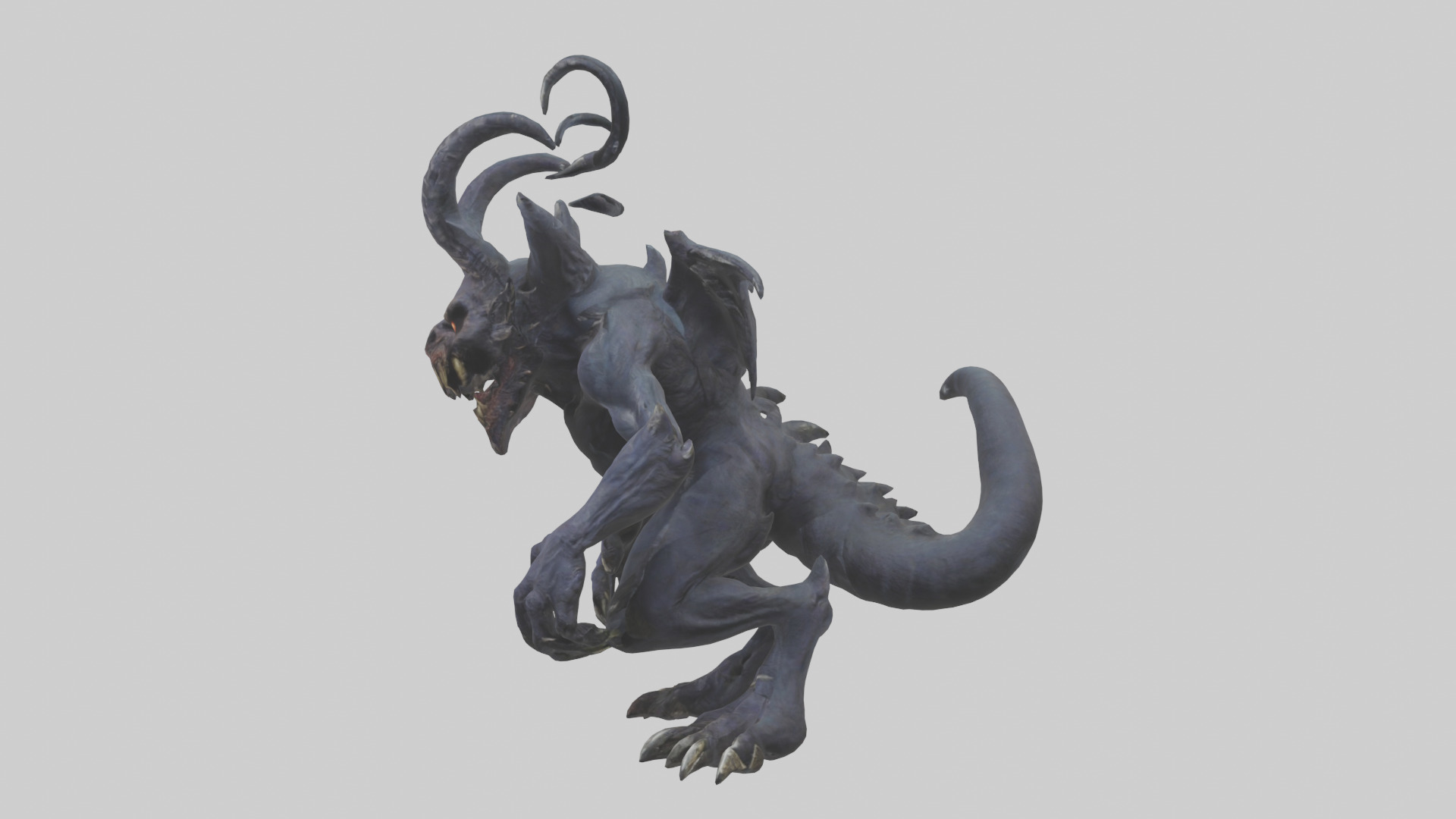 Nightmare beast model Low-poly 3D model_12