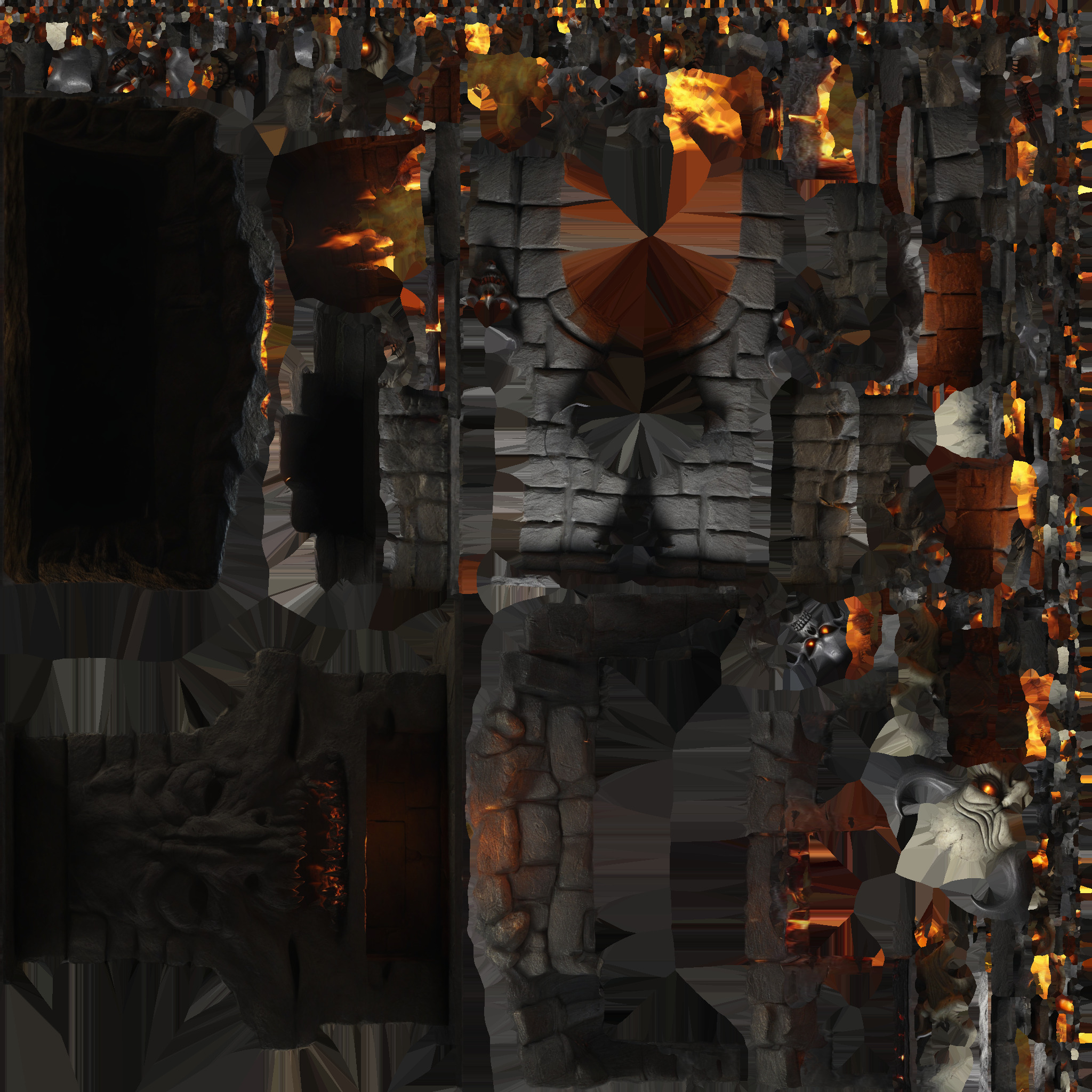 Evil  heater 06 Low-poly 3D model_7