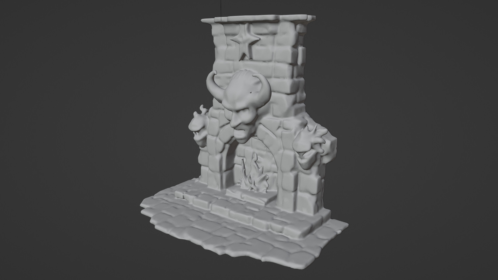 Evil  heater 06 Low-poly 3D model_8