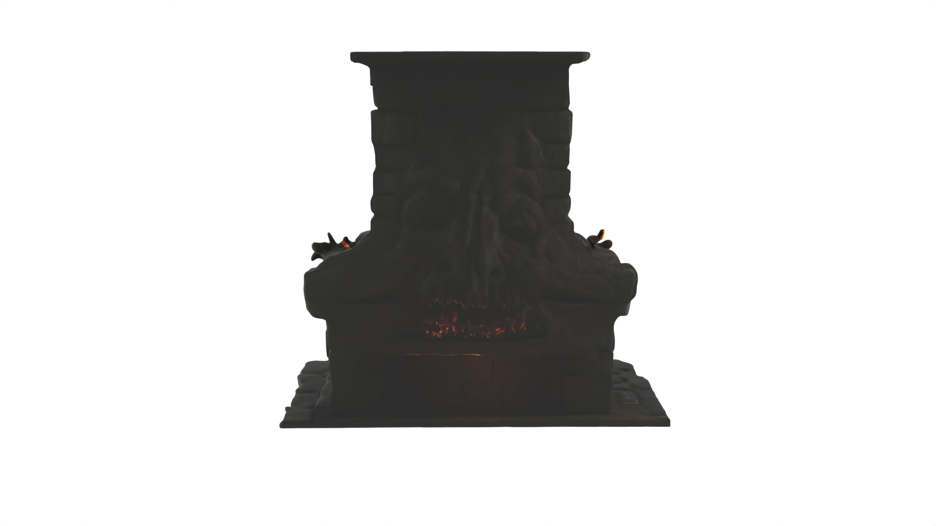 Evil  heater 06 Low-poly 3D model_4