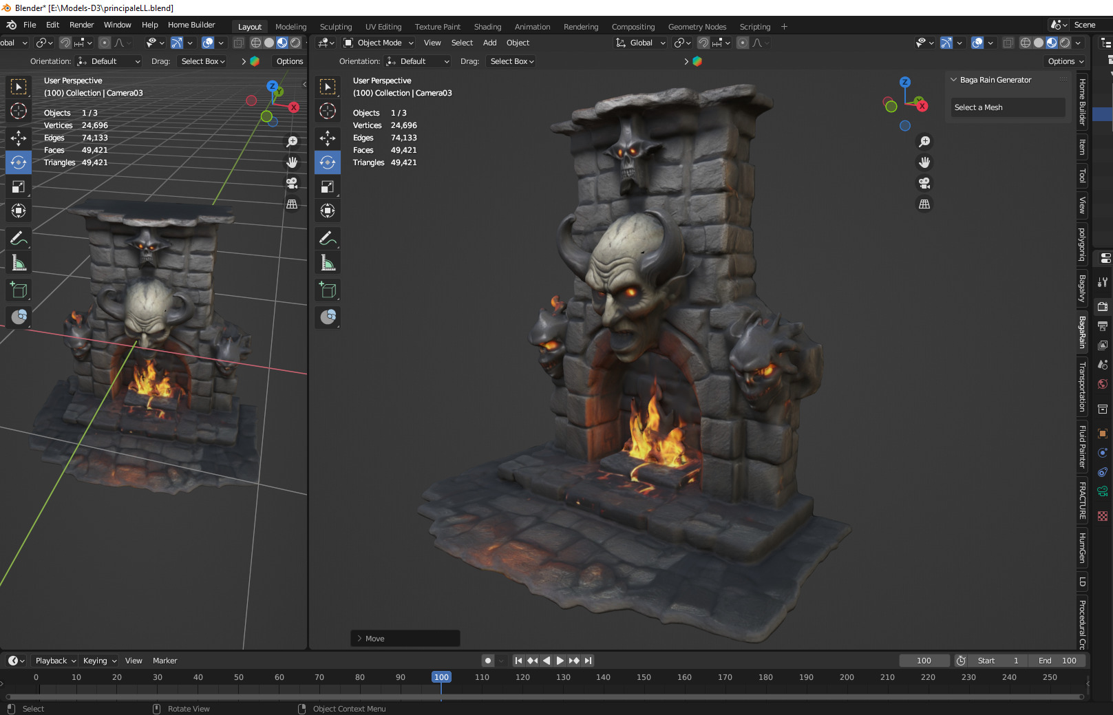 Evil  heater 06 Low-poly 3D model_2