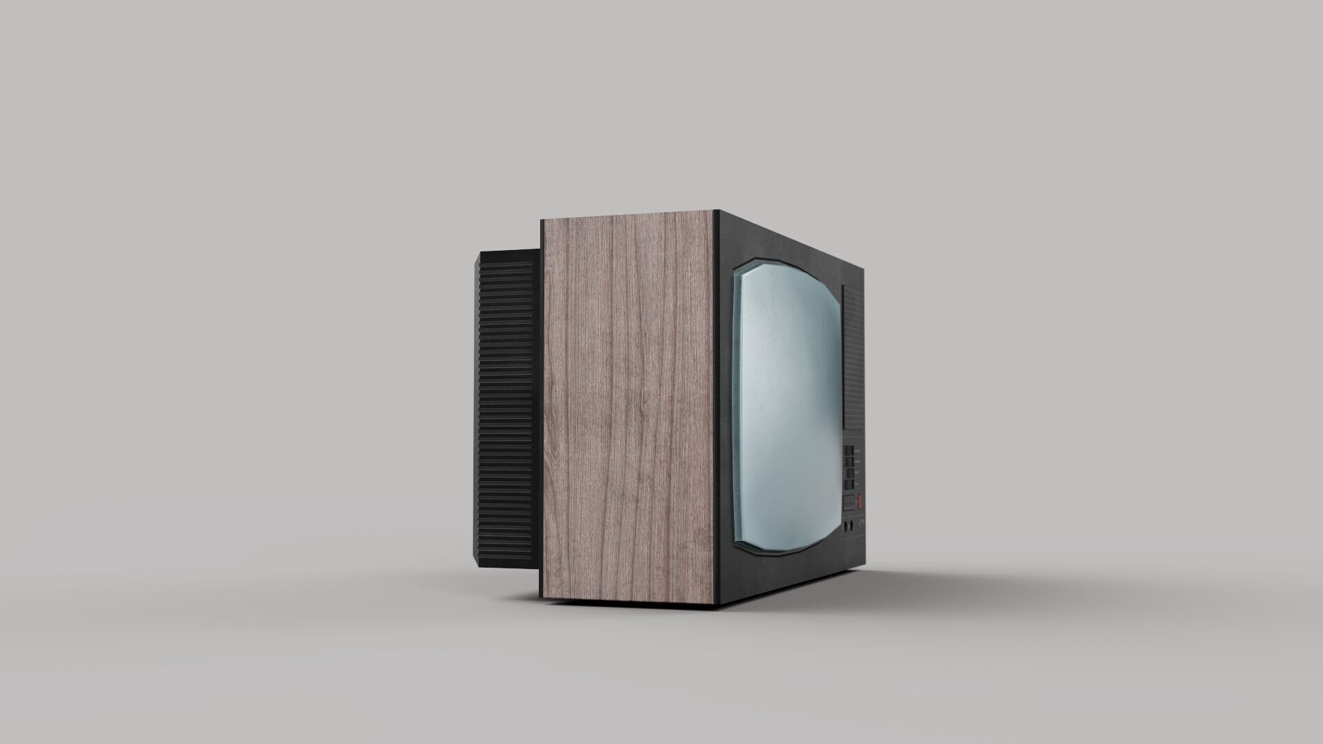Retro Analog TV - Eastern European style Game Ready Low-poly 3D model_4